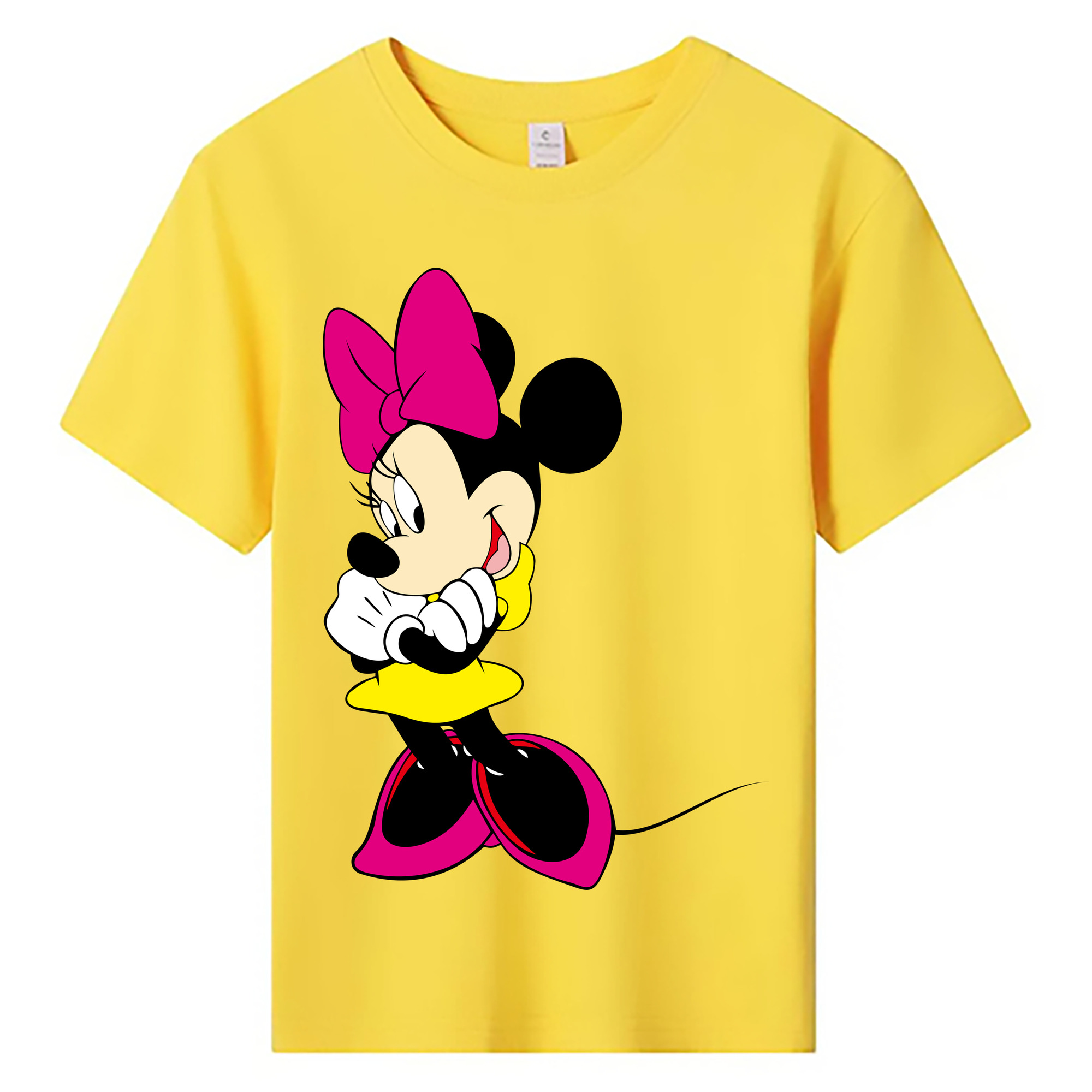ミッキーマウス Mickey Mouse 綿100％キッズTシャツ（フロントプリント）