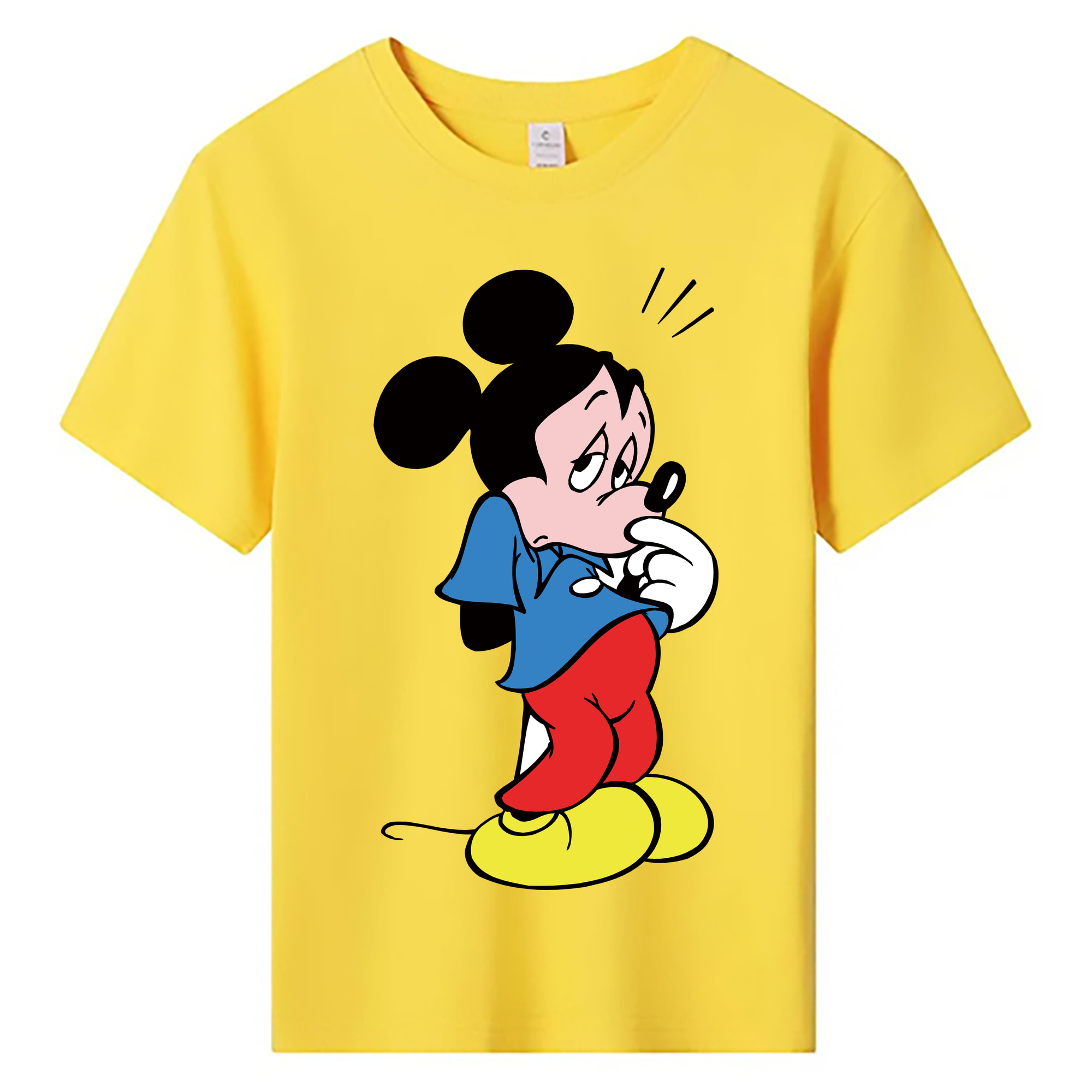 ミッキーマウス Mickey Mouse 綿100％キッズTシャツ（フロントプリント）