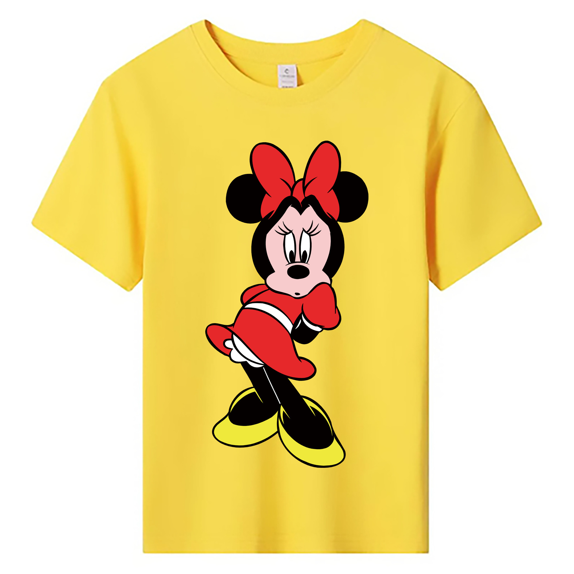 ミッキーマウス Mickey Mouse 綿100％キッズTシャツ（フロントプリント）