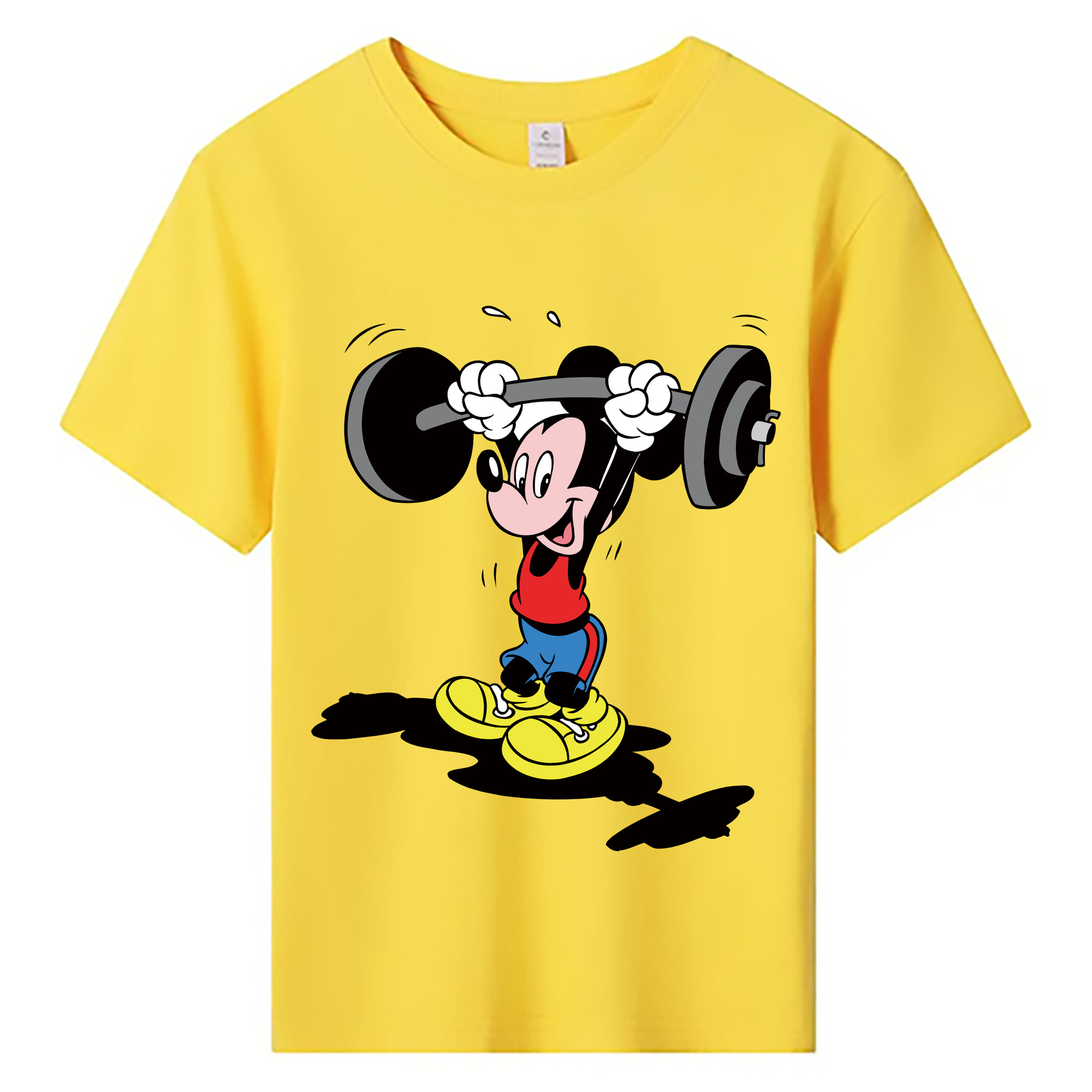 ミッキーマウス Mickey Mouse 綿100％キッズTシャツ（フロントプリント）
