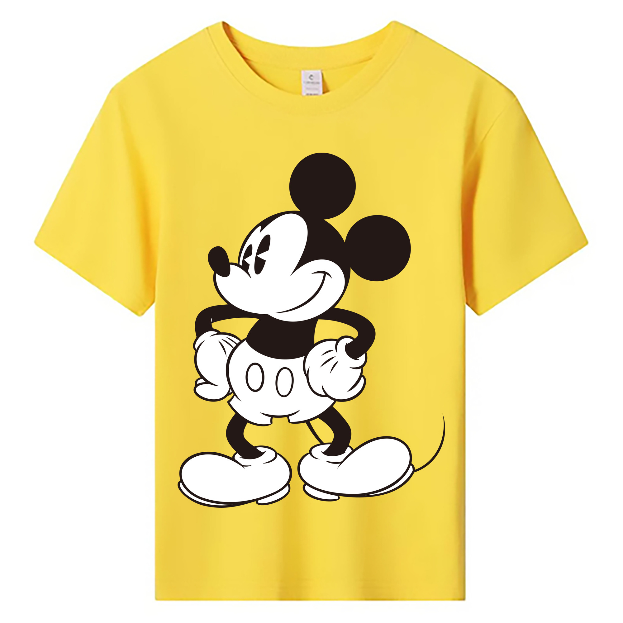 ミッキーマウス Mickey Mouse 綿100％キッズTシャツ（フロントプリント）