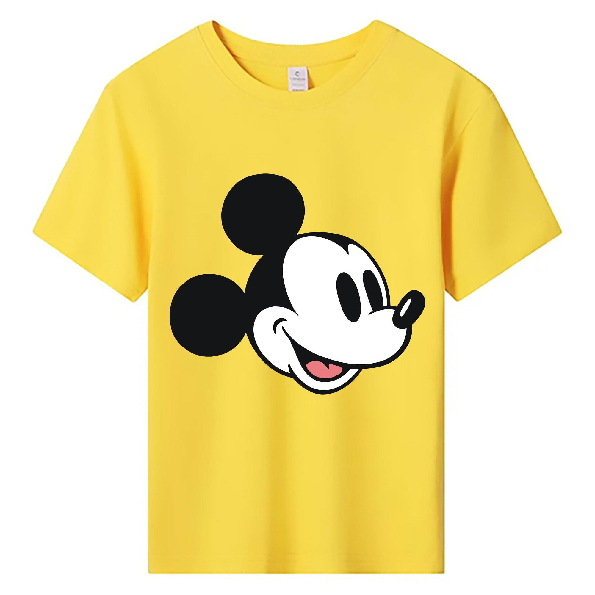ミッキーマウス Mickey Mouse 綿100％キッズTシャツ（フロントプリント）