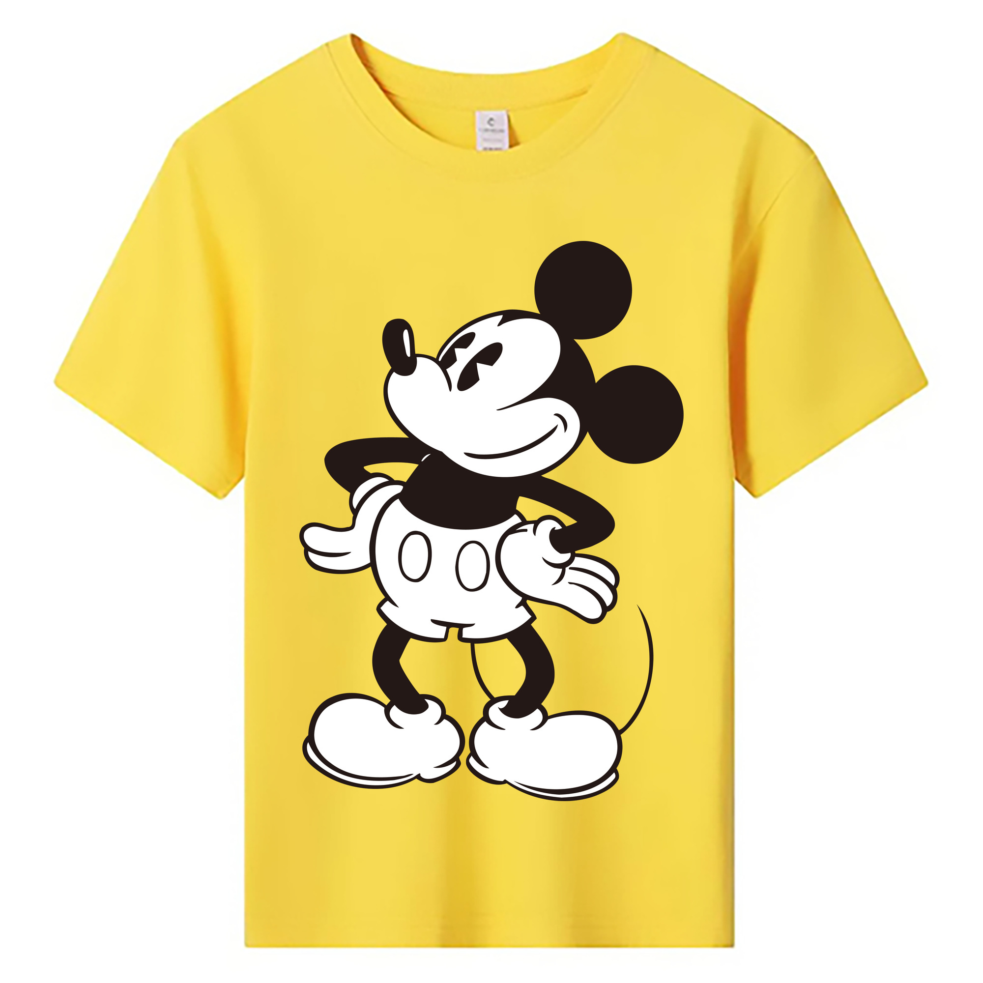 ミッキーマウス Mickey Mouse 綿100％キッズTシャツ（フロントプリント）