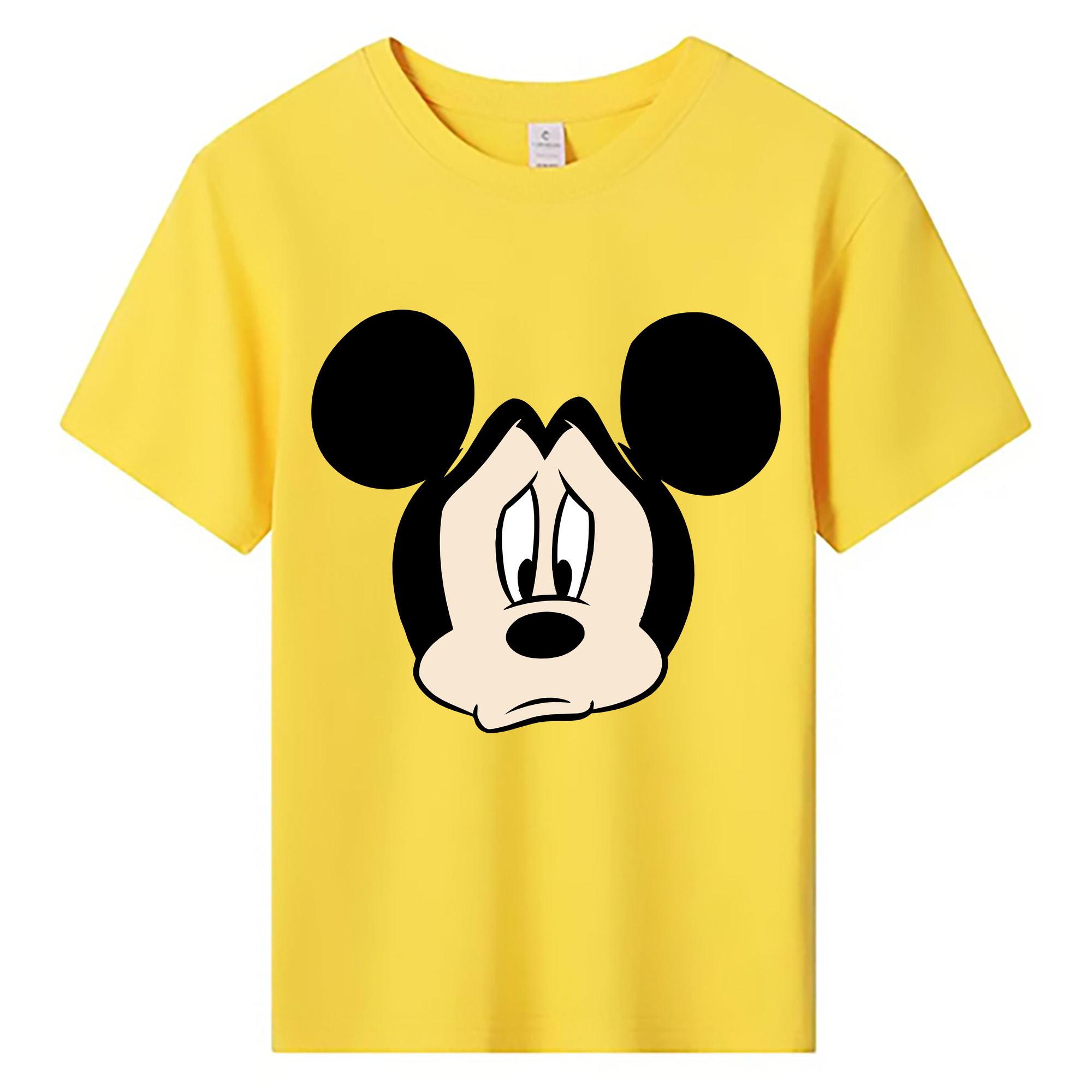 ミッキーマウス Mickey Mouse 綿100％キッズTシャツ（フロントプリント）