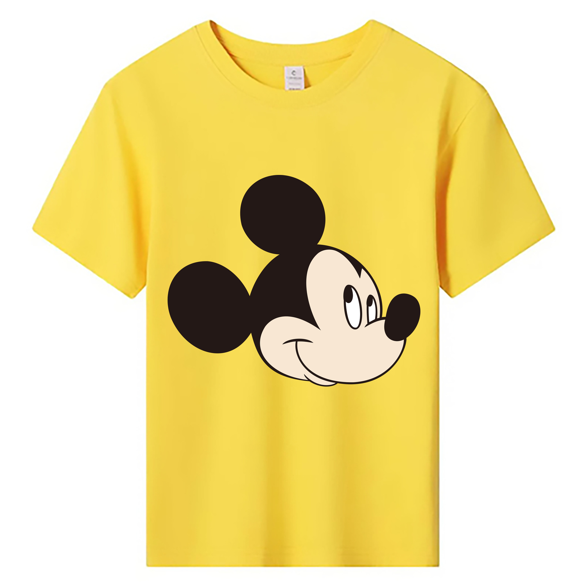 ミッキーマウス Mickey Mouse 綿100％キッズTシャツ（フロントプリント）