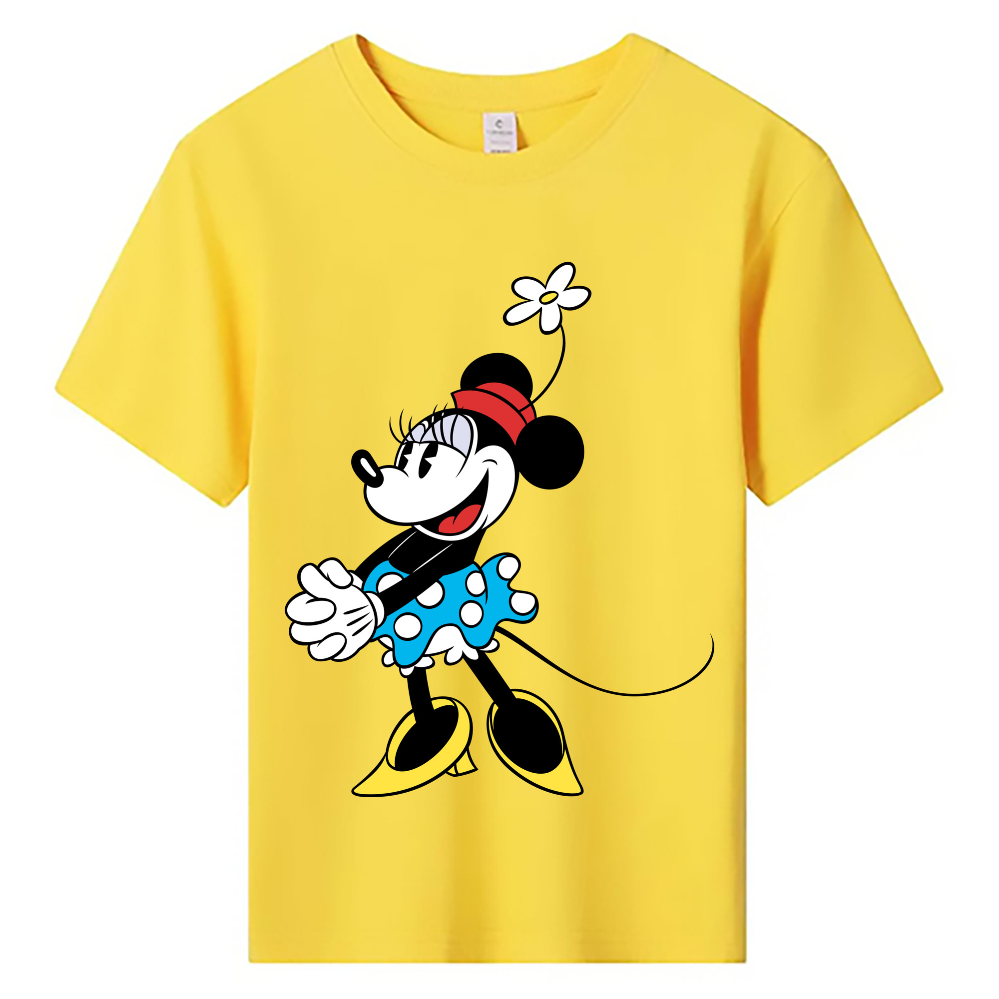 ミッキーマウス Mickey Mouse 綿100％キッズTシャツ（フロントプリント）