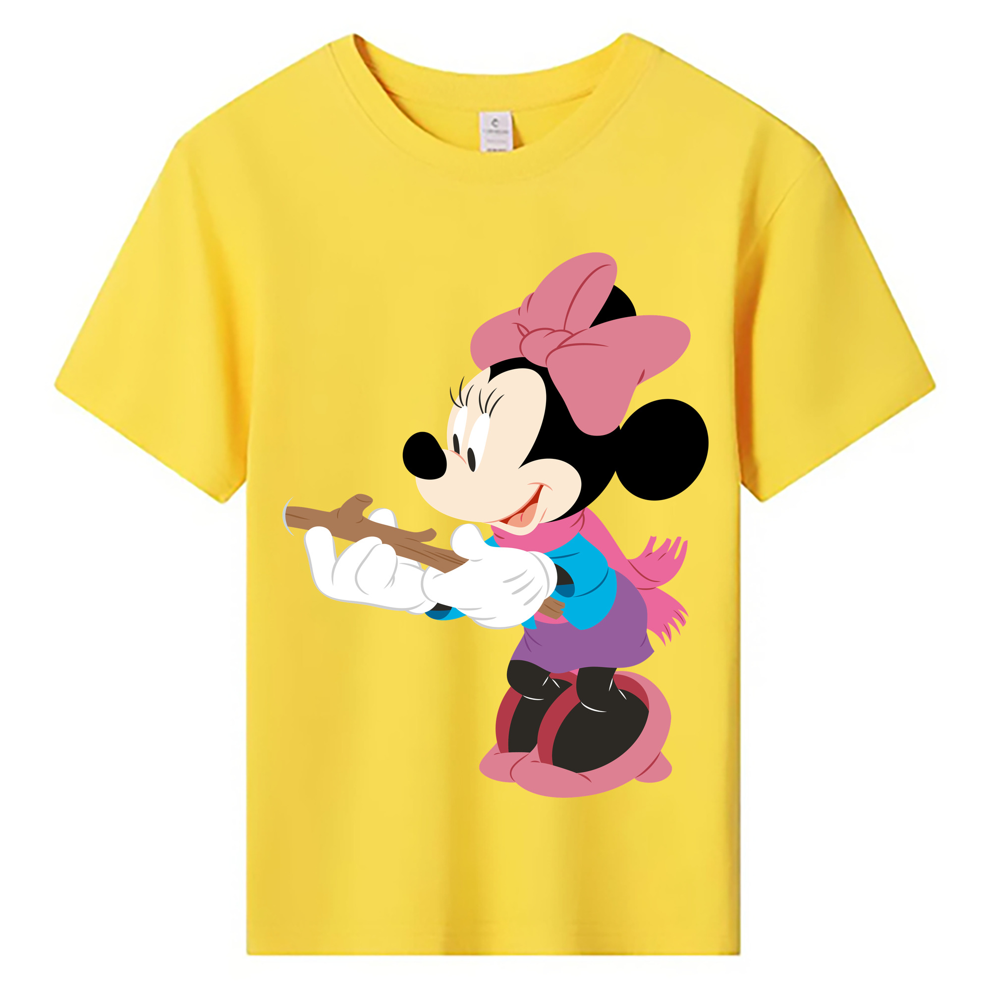 ミッキーマウス Mickey Mouse 綿100％キッズTシャツ（フロントプリント）