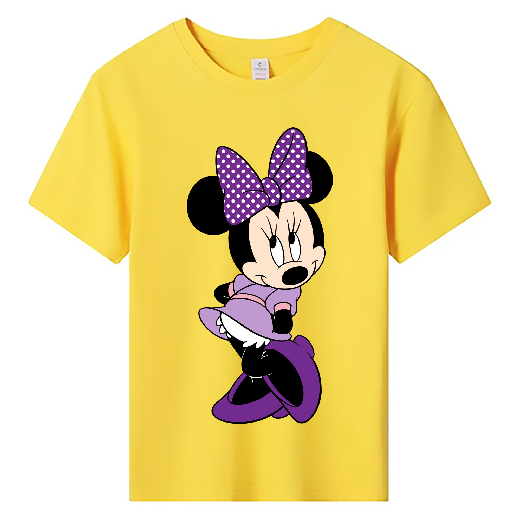 ミッキーマウス Mickey Mouse 綿100％キッズTシャツ（フロントプリント）
