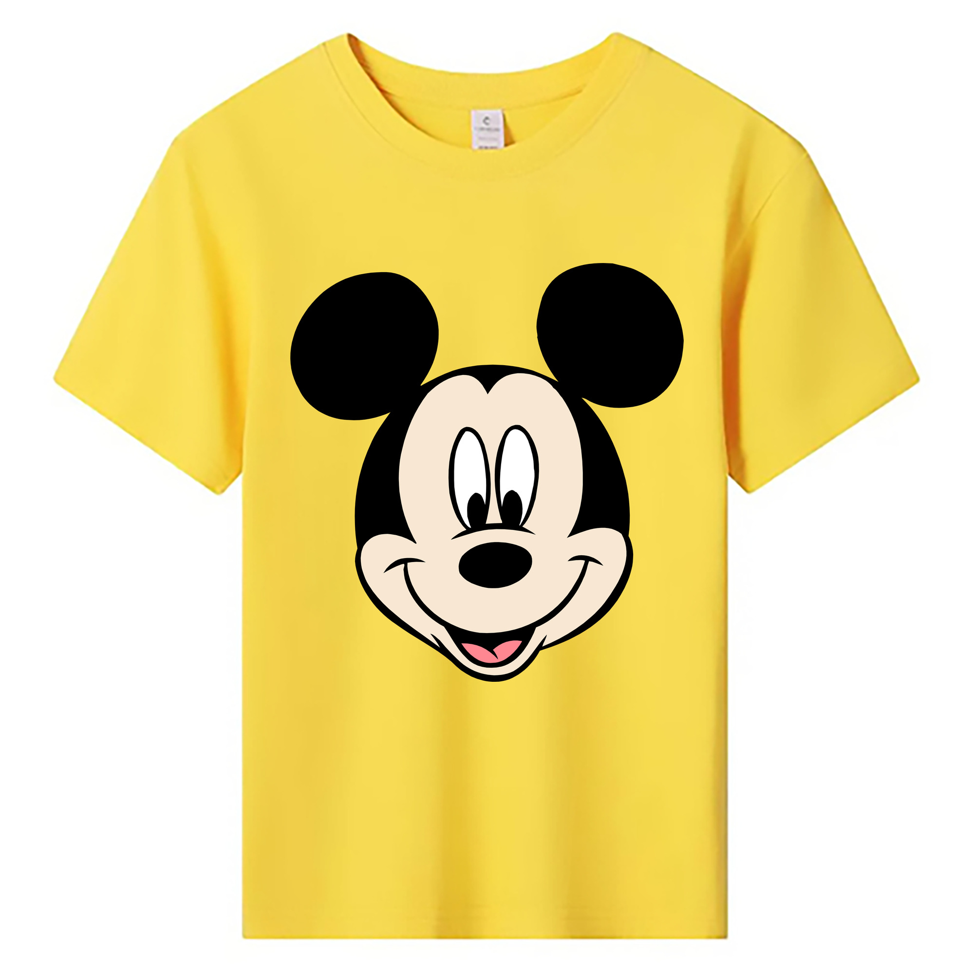 ミッキーマウス Mickey Mouse 綿100％キッズTシャツ（フロントプリント）