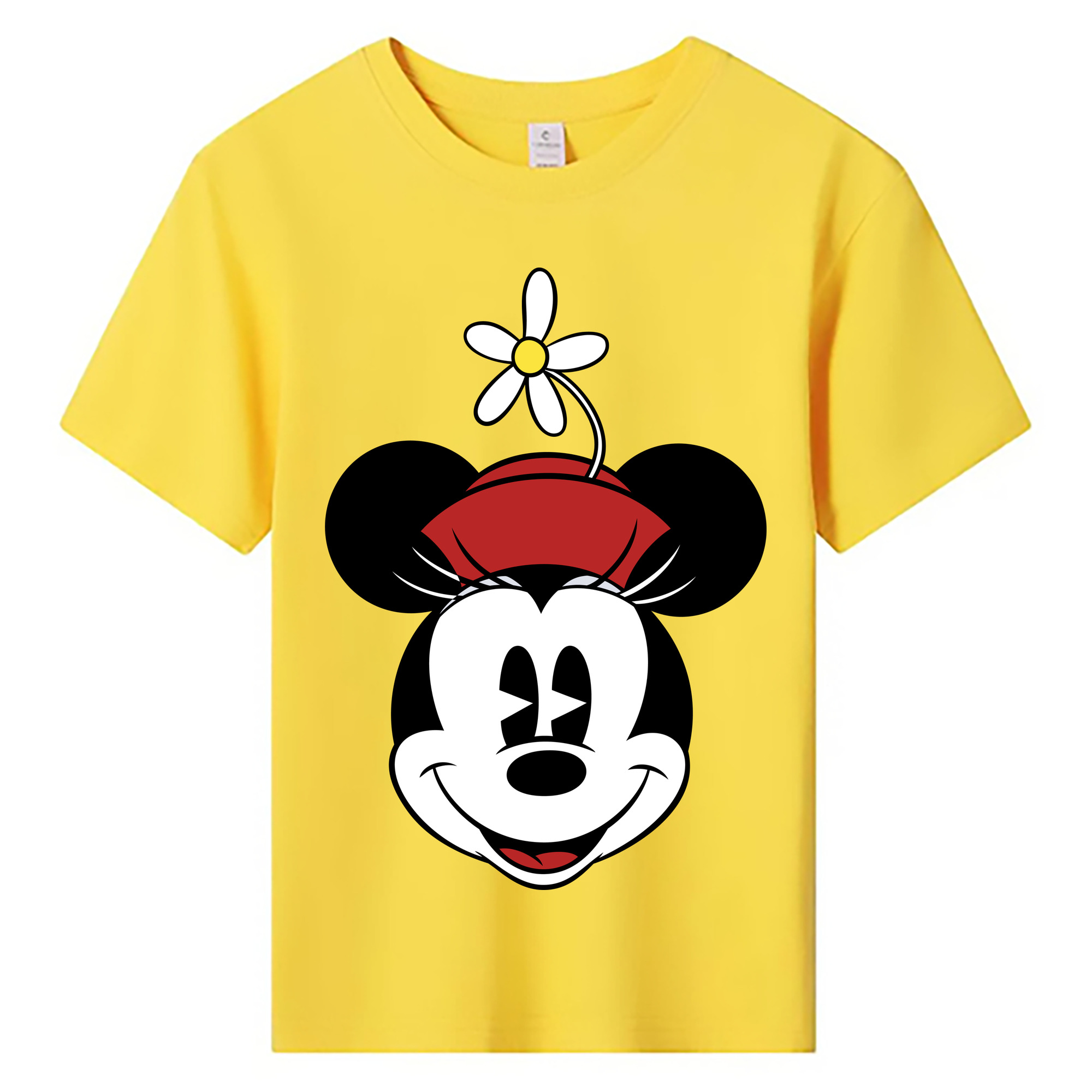 ミッキーマウス Mickey Mouse 綿100％キッズTシャツ（フロントプリント）