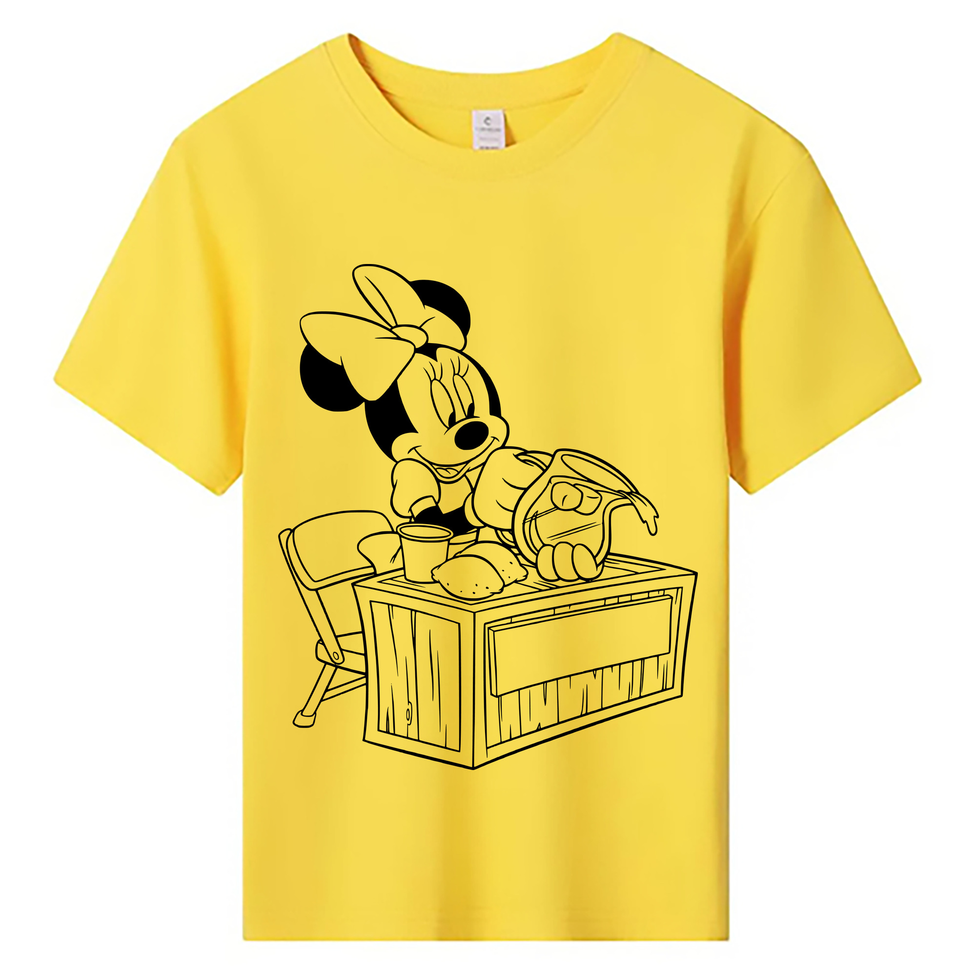 ミッキーマウス Mickey Mouse 綿100％キッズTシャツ（フロントプリント）