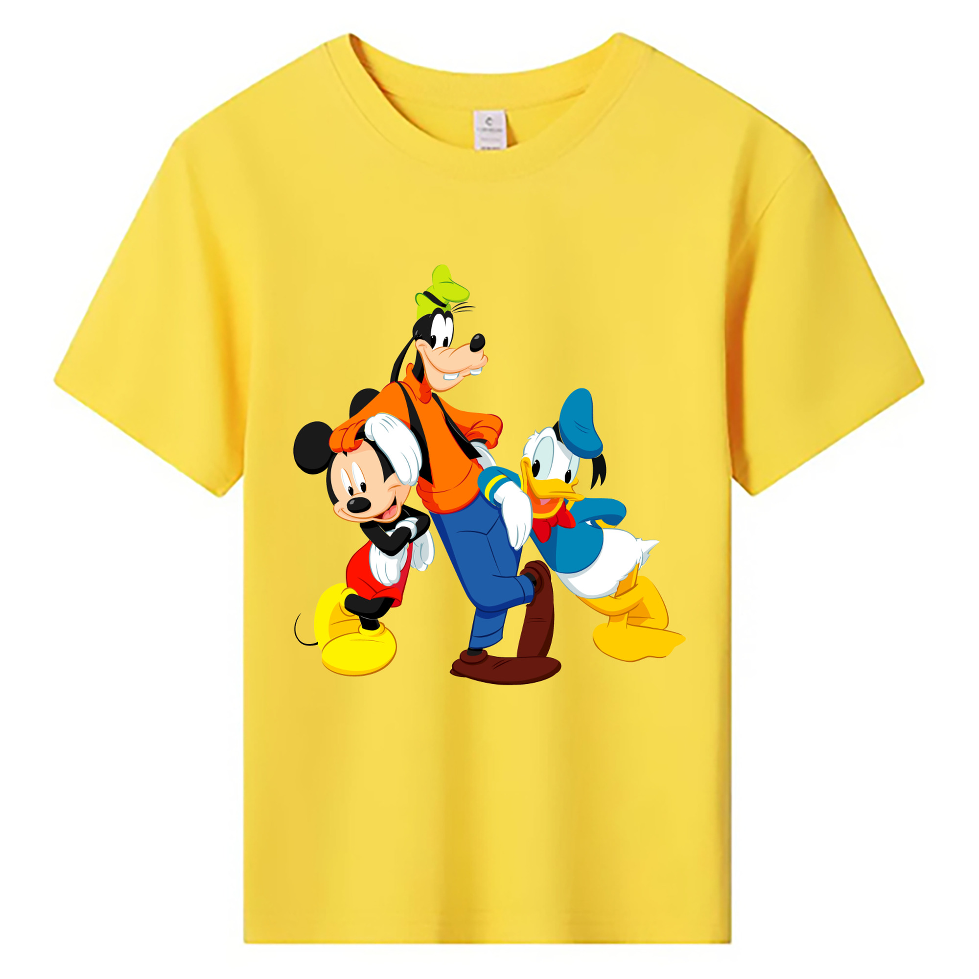 ミッキーマウス Mickey Mouse 綿100％キッズTシャツ（フロントプリント）