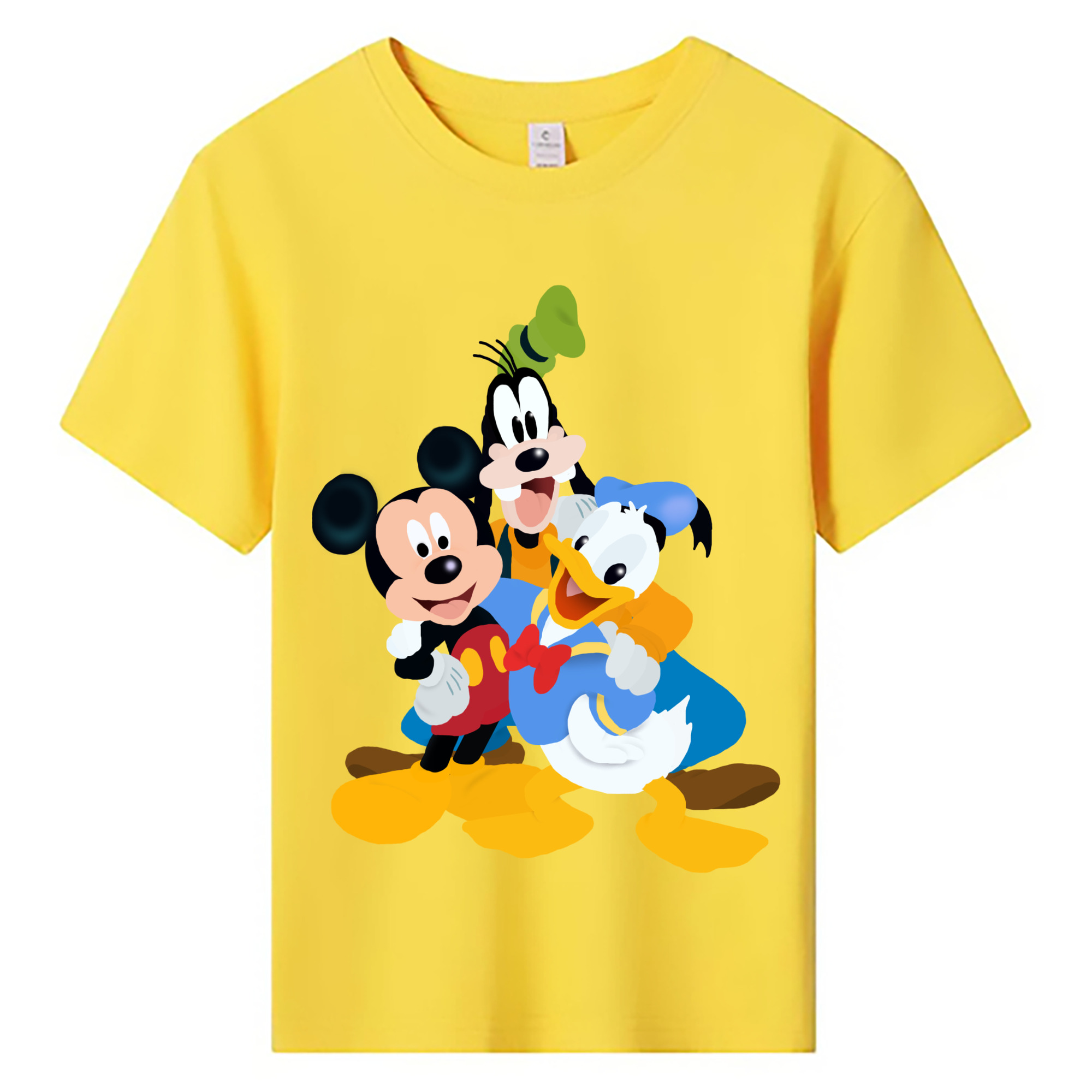 ミッキーマウス Mickey Mouse 綿100％キッズTシャツ（フロントプリント）