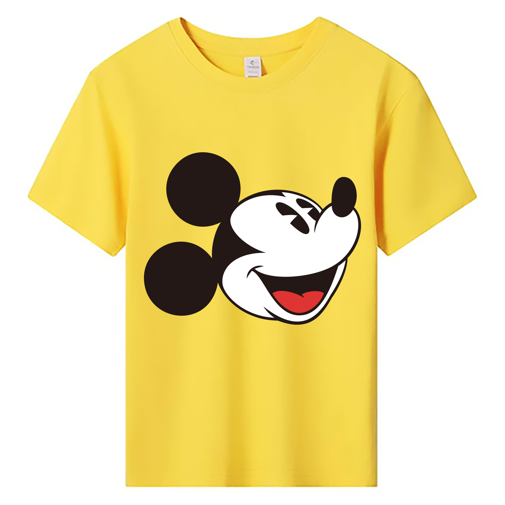 ミッキーマウス Mickey Mouse 綿100％キッズTシャツ（フロントプリント）