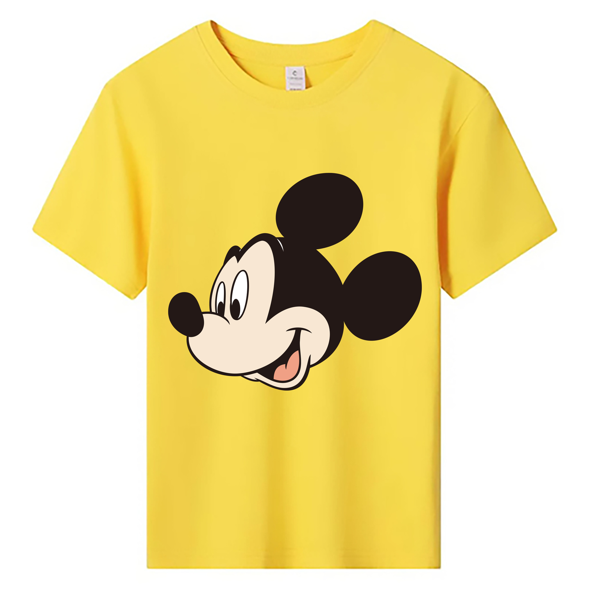 ミッキーマウス Mickey Mouse 綿100％キッズTシャツ（フロントプリント）