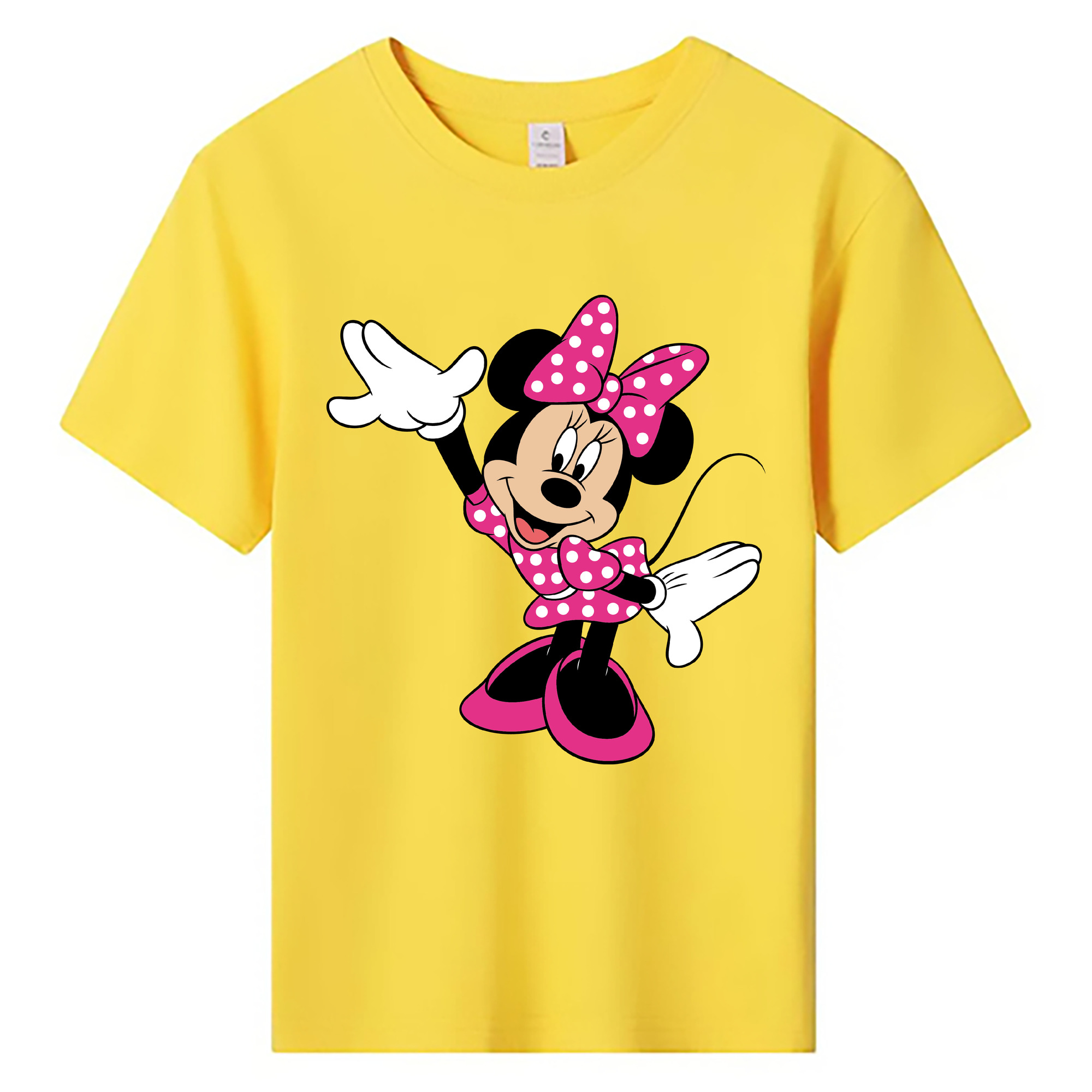 ミッキーマウス Mickey Mouse 綿100％キッズTシャツ（フロントプリント）