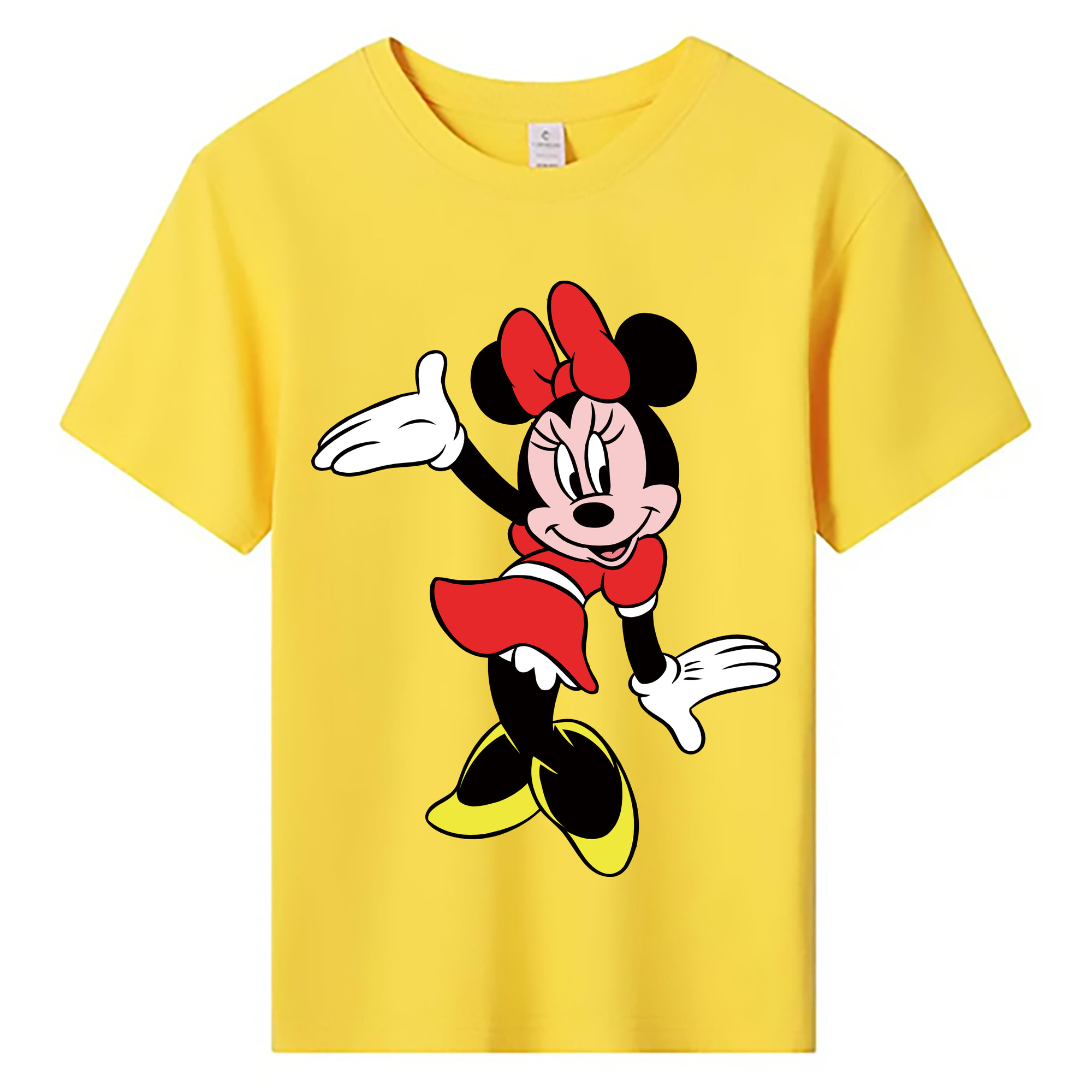 ミッキーマウス Mickey Mouse 綿100％キッズTシャツ（フロントプリント）