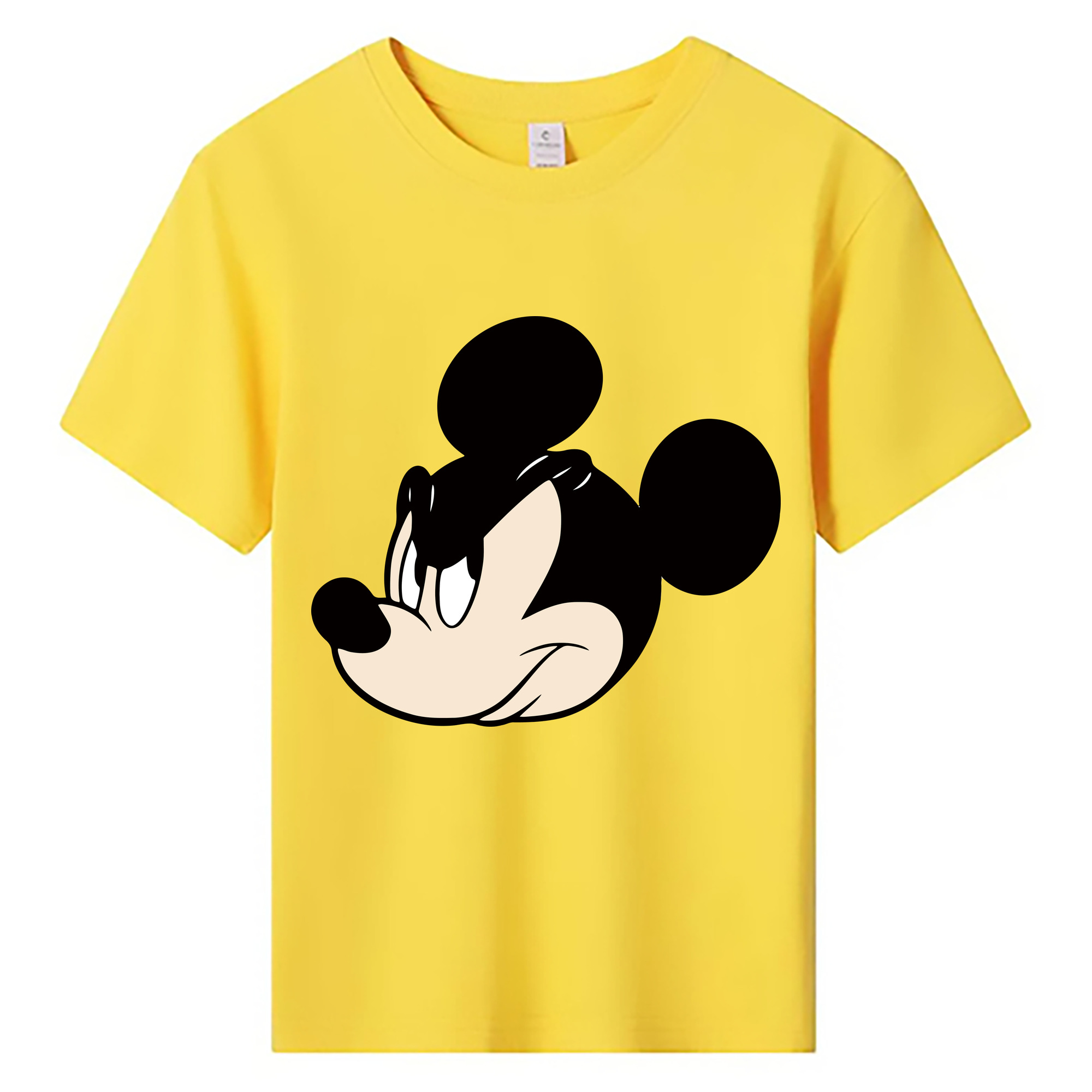 ミッキーマウス Mickey Mouse 綿100％キッズTシャツ（フロントプリント）