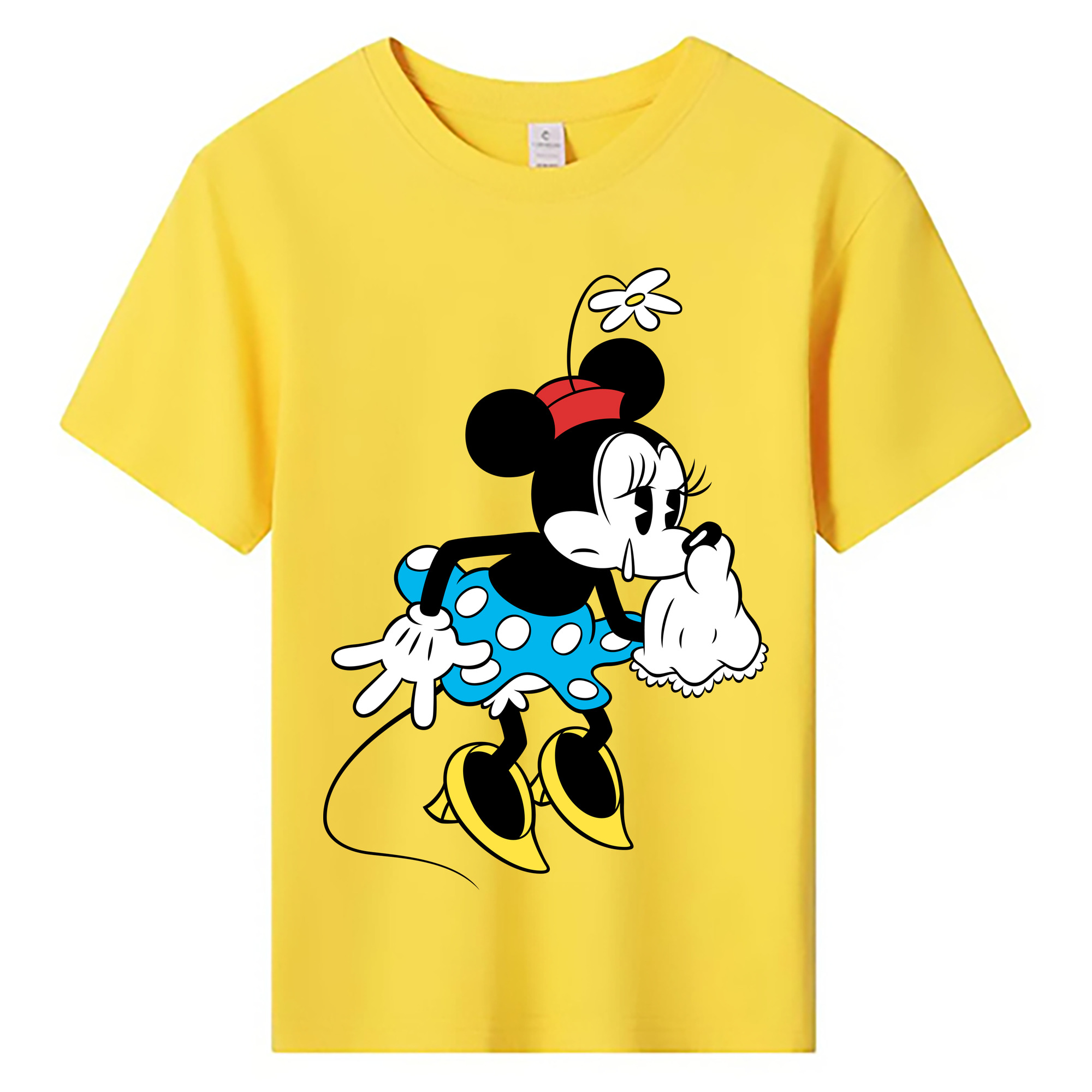 （画像用） ミッキーマウス Mickey Mouse 綿100％キッズTシャツ（フロントプリント）