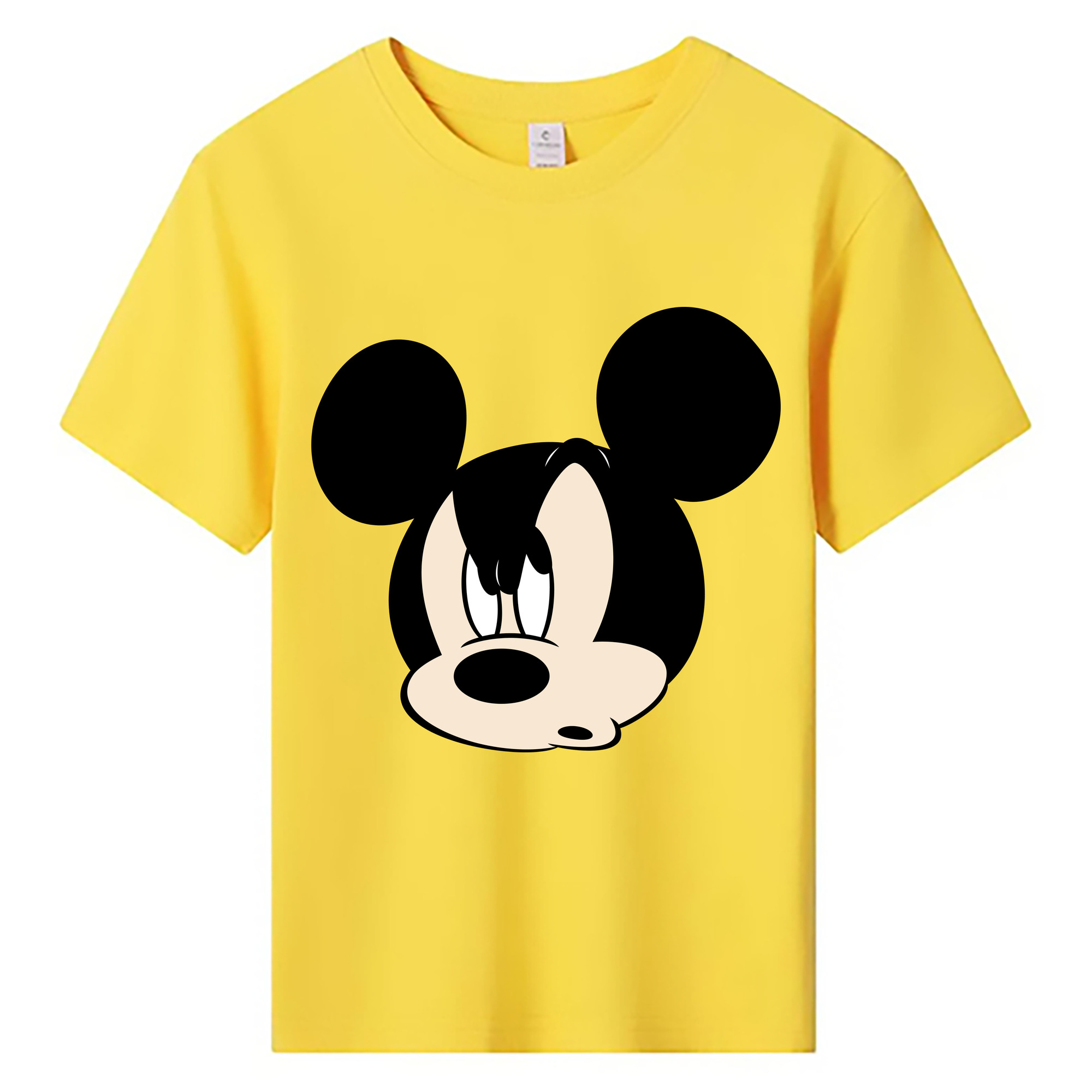 ミッキーマウス Mickey Mouse 綿100％キッズTシャツ（フロントプリント）