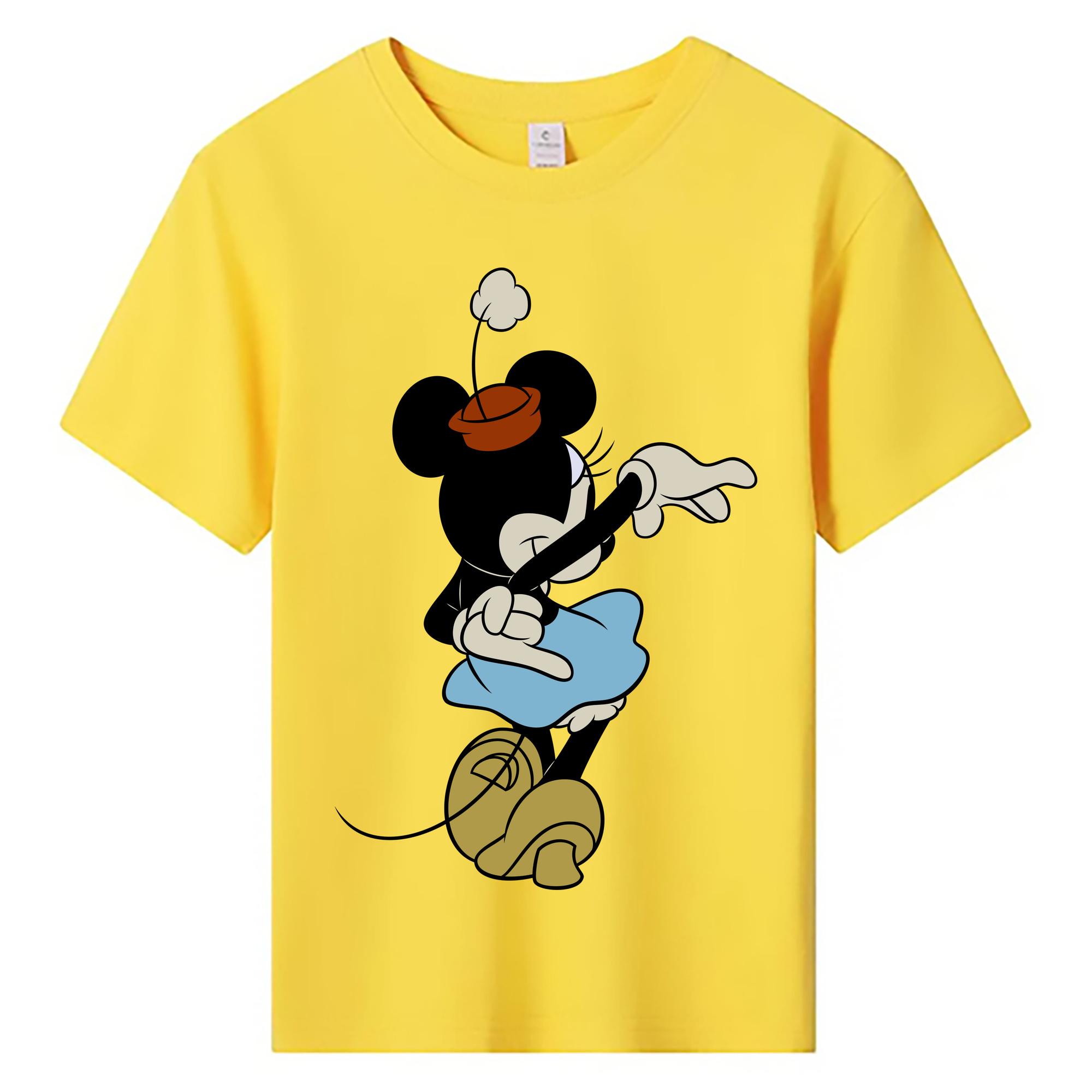 ミッキーマウス Mickey Mouse 綿100％キッズTシャツ（フロントプリント）