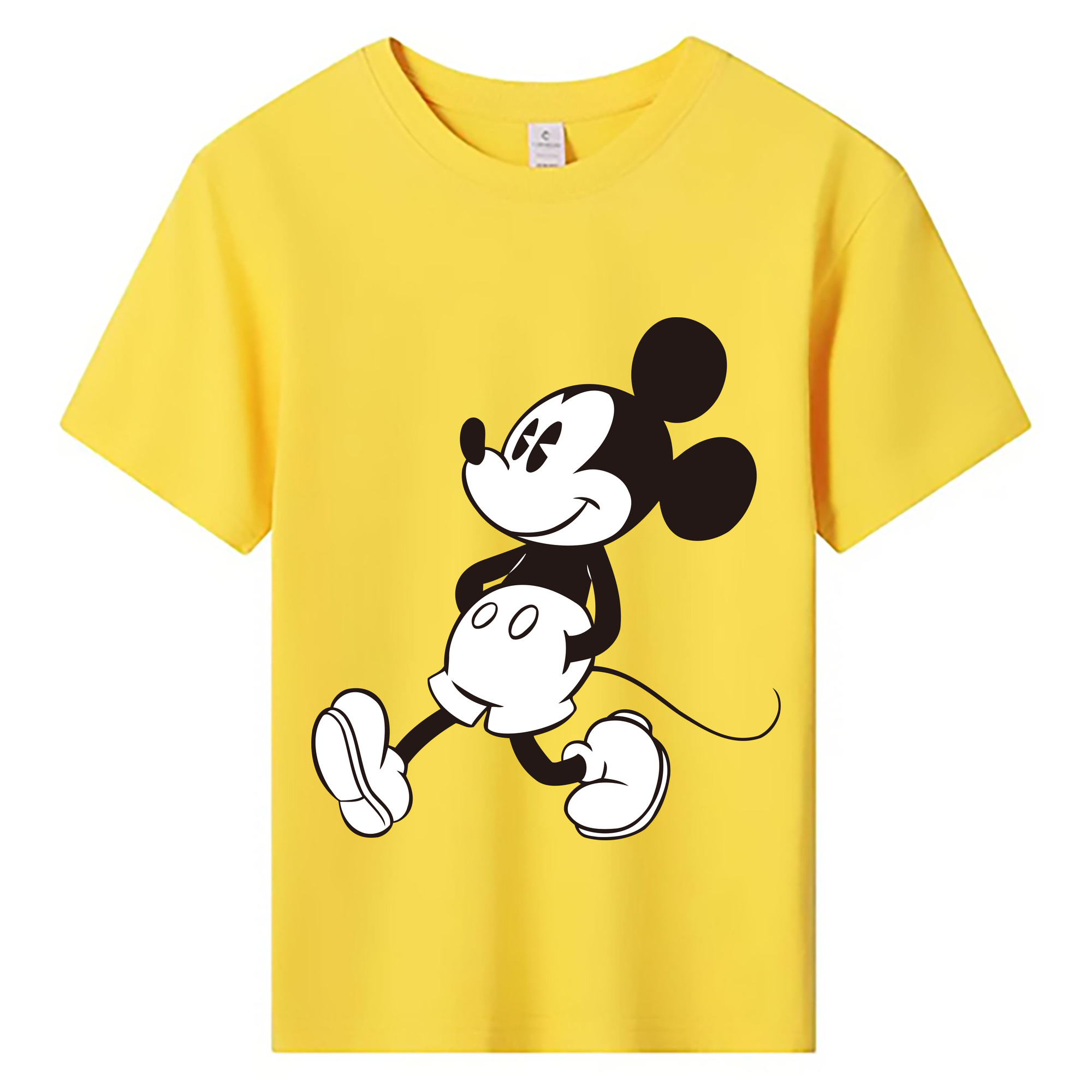 ミッキーマウス Mickey Mouse 綿100％キッズTシャツ（フロントプリント）