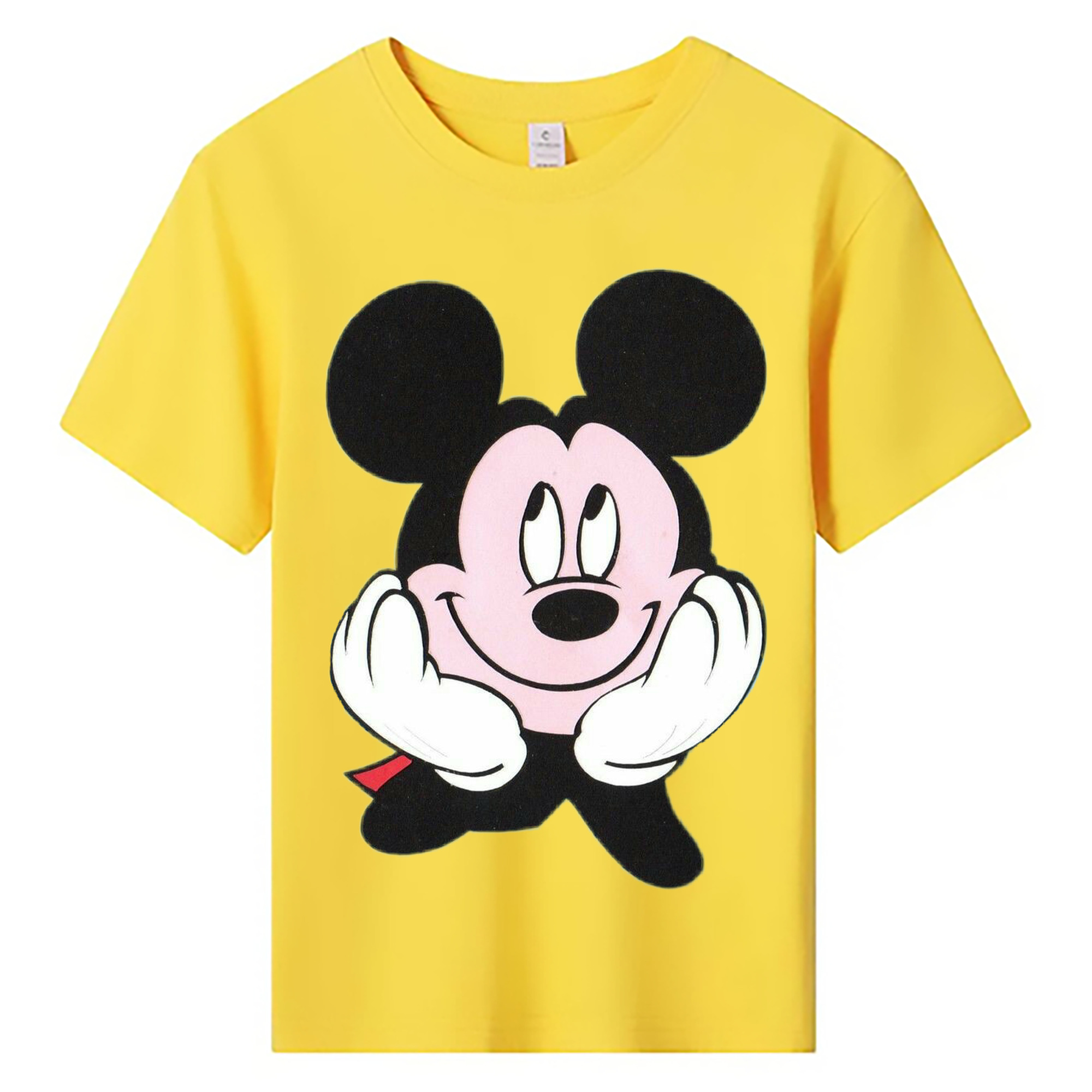 ミッキーマウス Mickey Mouse 綿100％キッズTシャツ（フロントプリント）