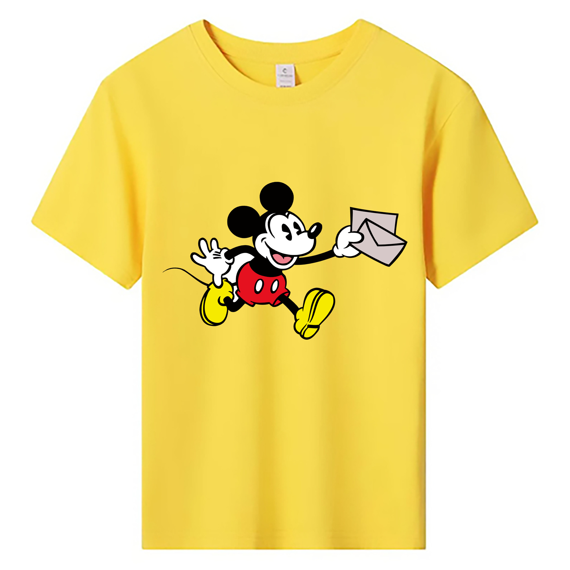 ミッキーマウス Mickey Mouse 綿100％キッズTシャツ（フロントプリント）