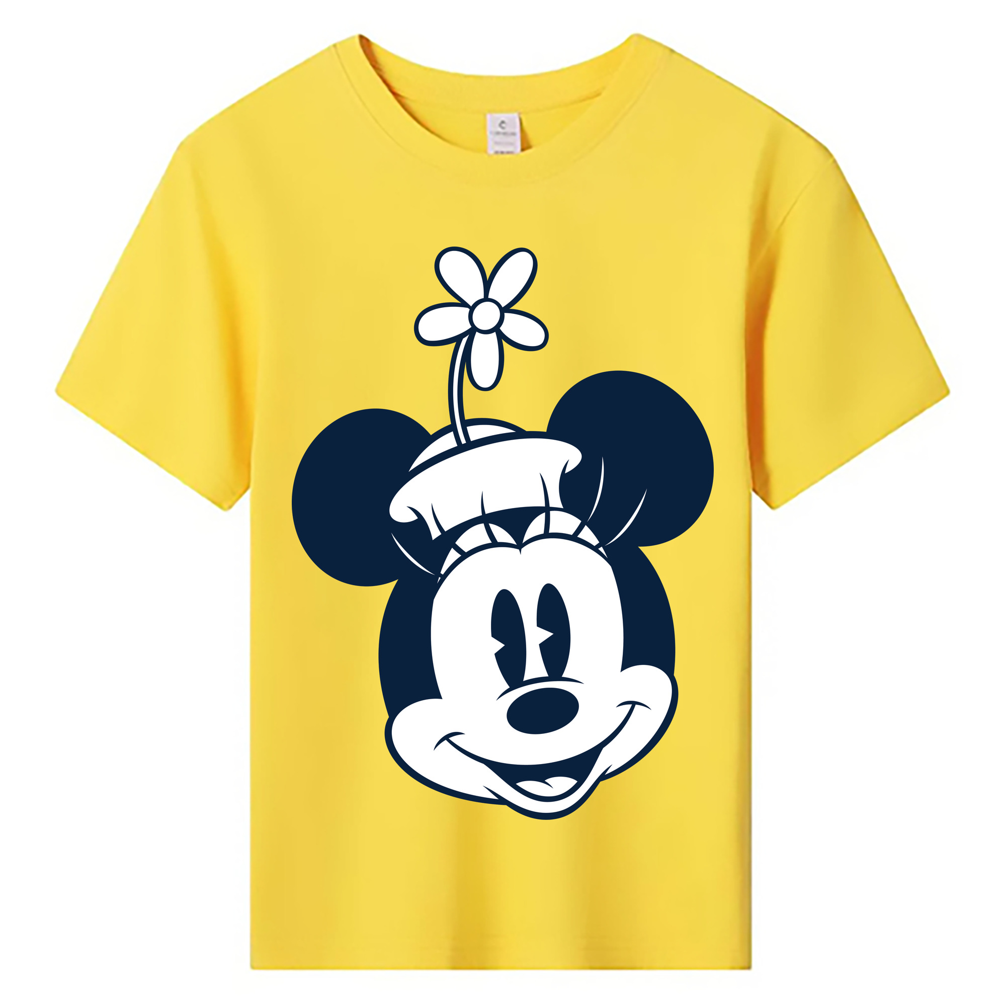 ミッキーマウス Mickey Mouse 綿100％キッズTシャツ（フロントプリント）