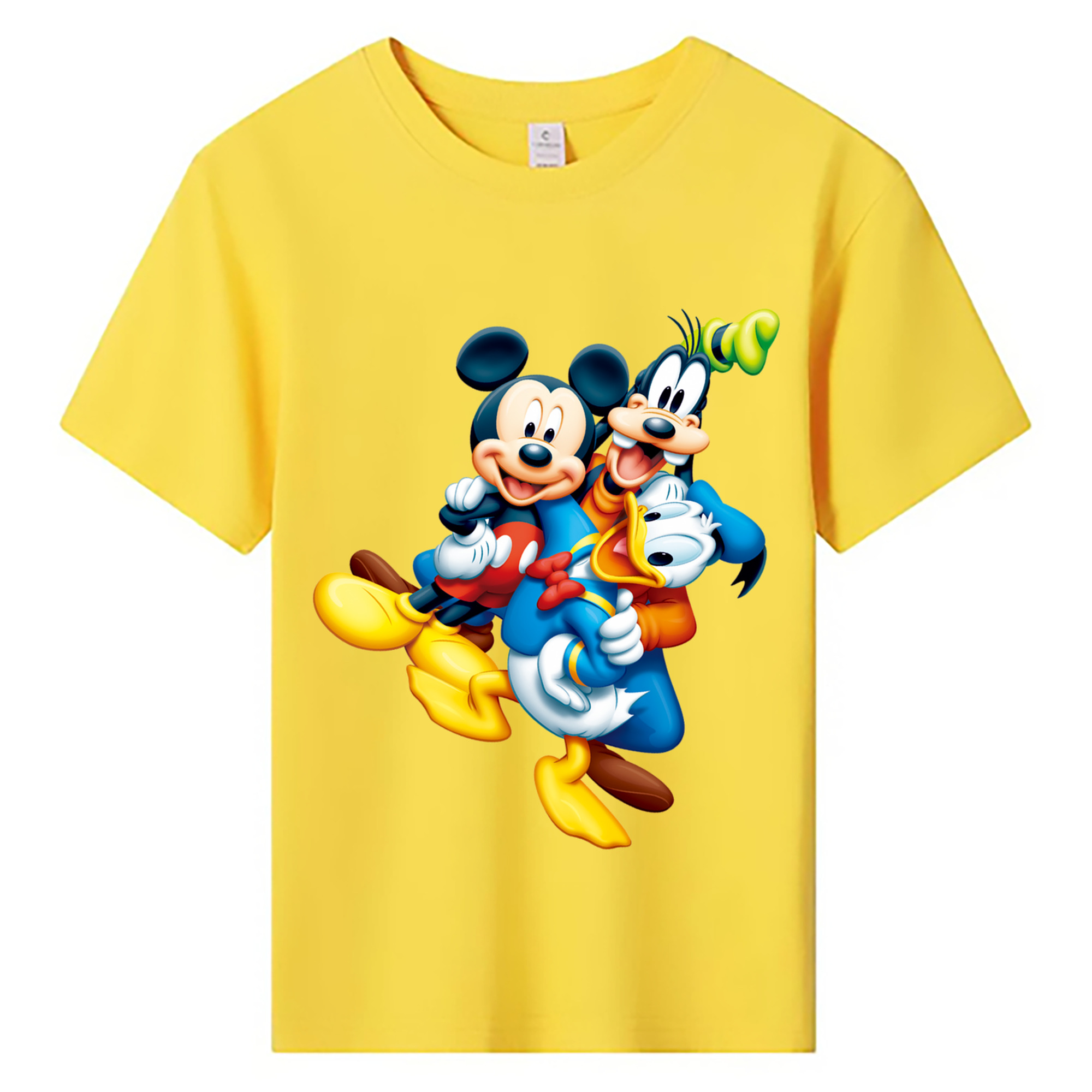 ミッキーマウス Mickey Mouse 綿100％キッズTシャツ（フロントプリント）