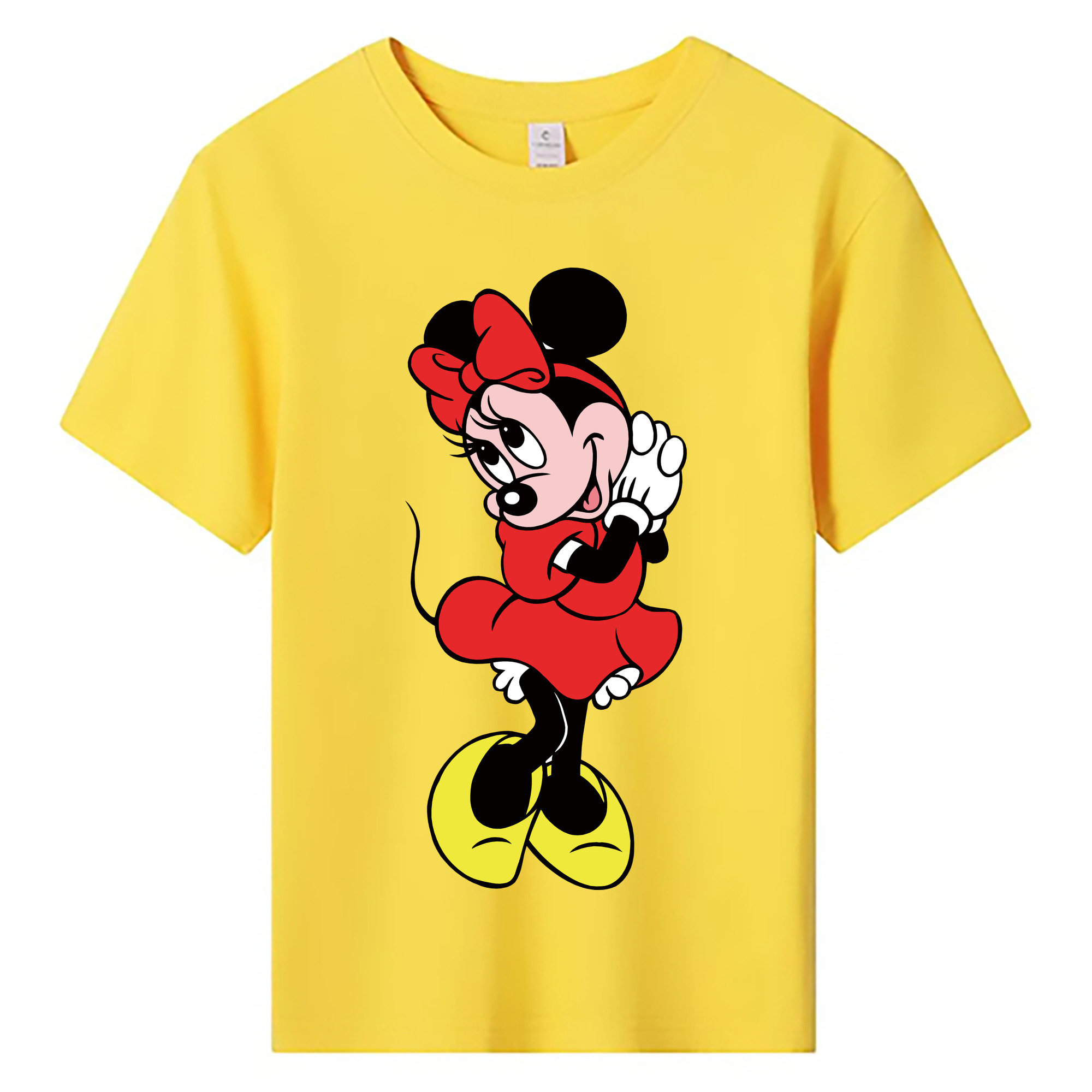 ミッキーマウス Mickey Mouse 綿100％キッズTシャツ（フロントプリント）