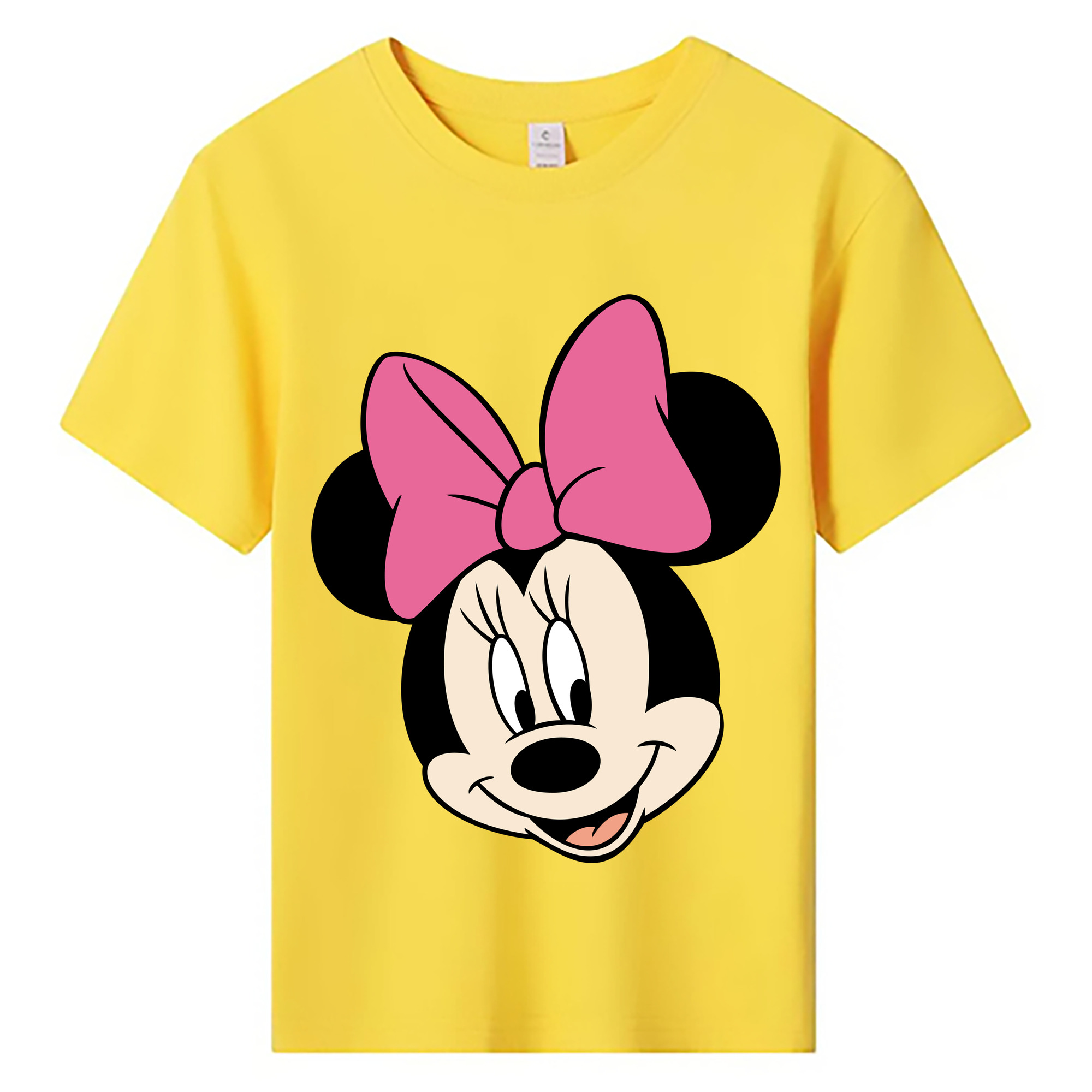 ミッキーマウス Mickey Mouse 綿100％キッズTシャツ（フロントプリント）