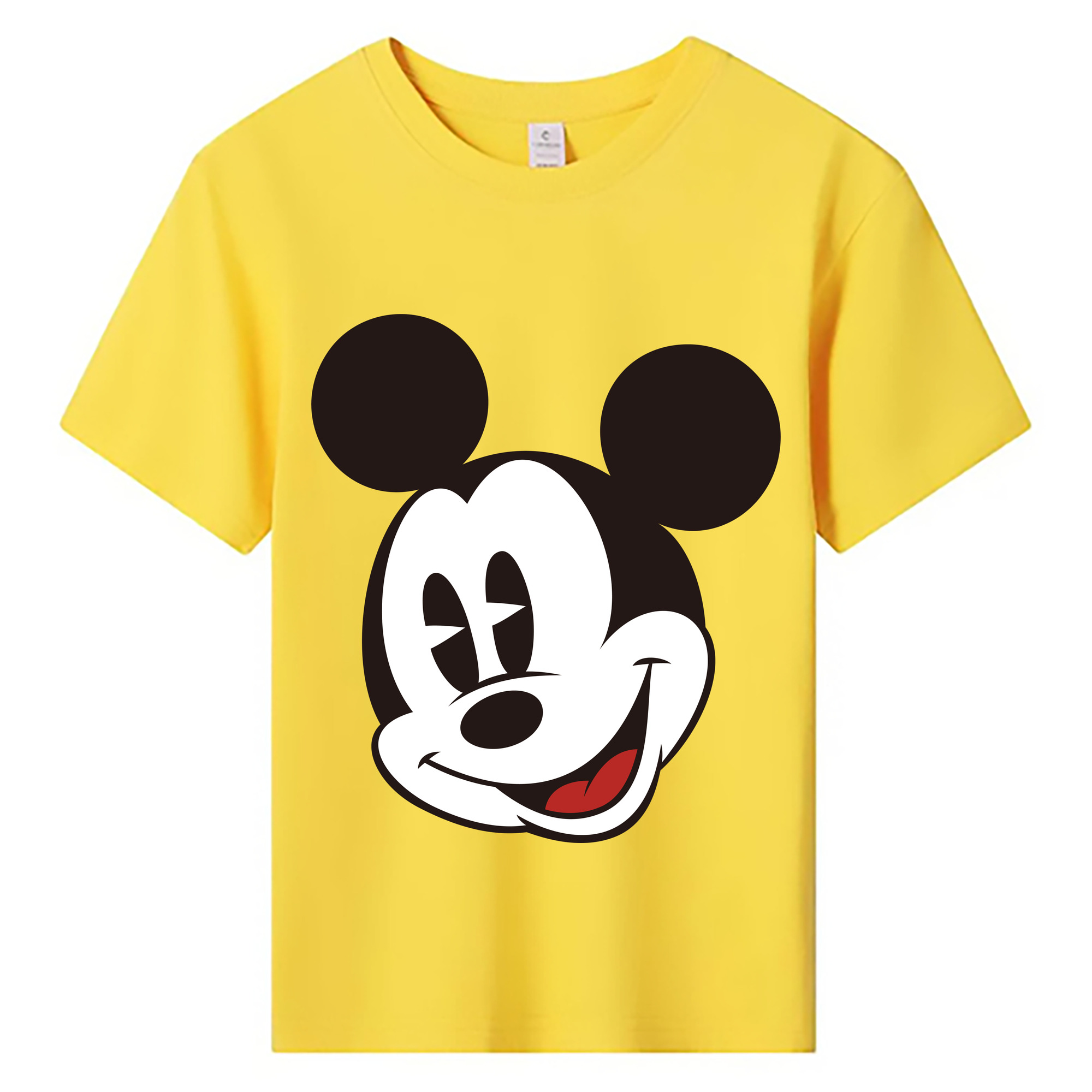 ミッキーマウス Mickey Mouse 綿100％キッズTシャツ（フロントプリント）