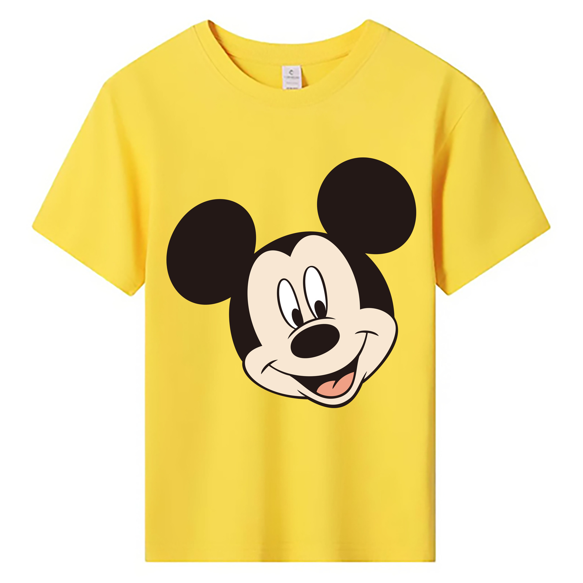 ミッキーマウス Mickey Mouse 綿100％キッズTシャツ（フロントプリント）