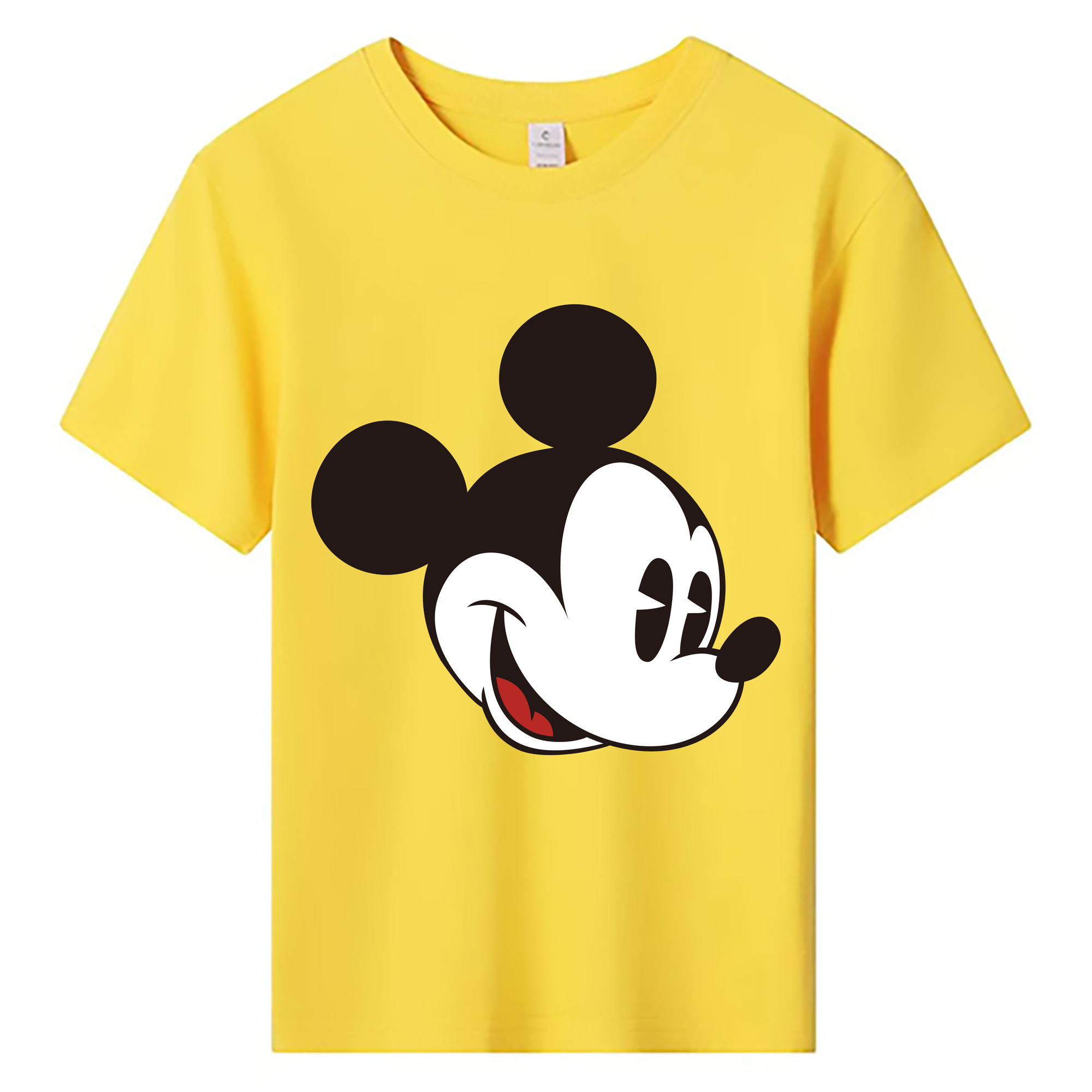 ミッキーマウス Mickey Mouse 綿100％キッズTシャツ（フロントプリント）