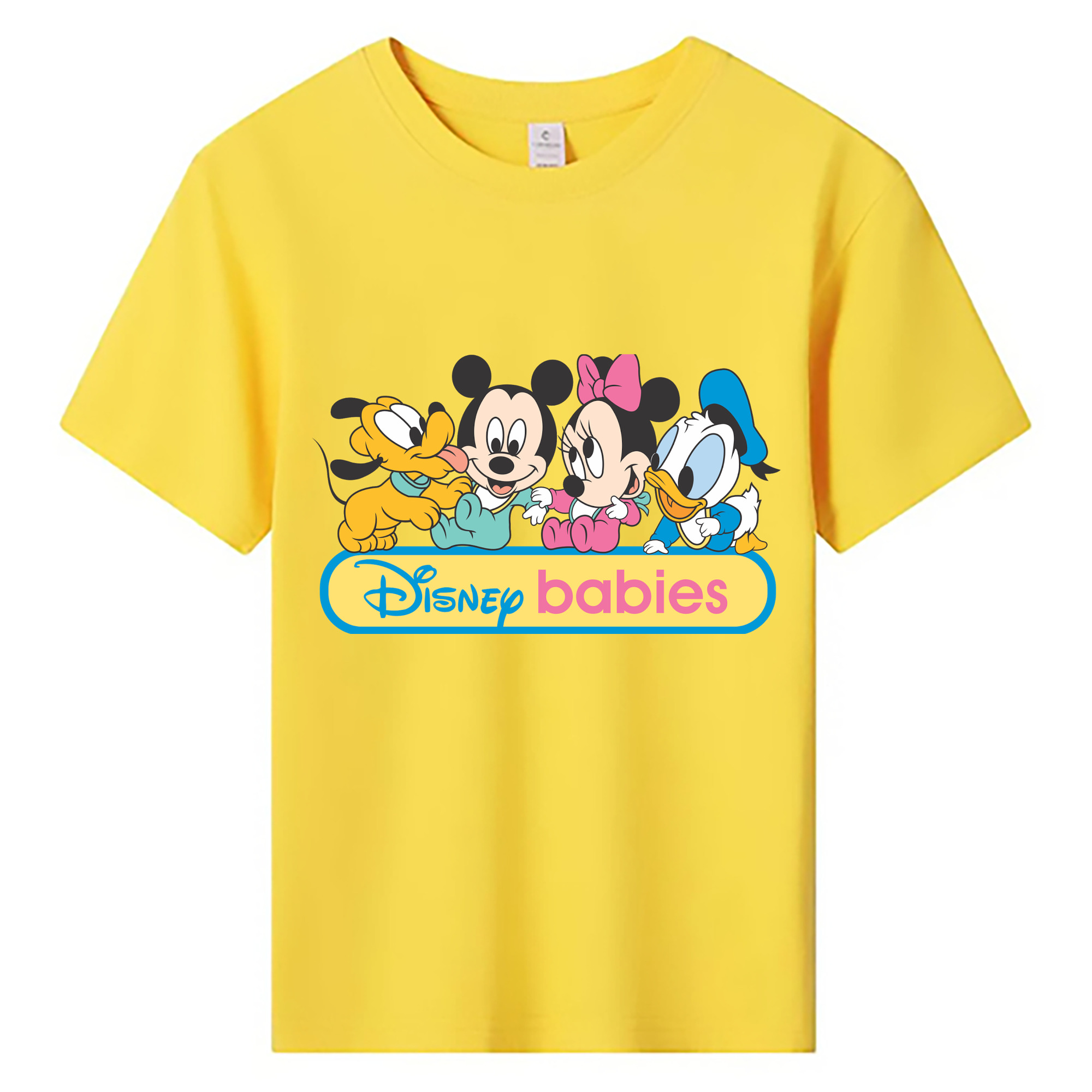 ミッキーマウス Mickey Mouse 綿100％キッズTシャツ（フロントプリント）