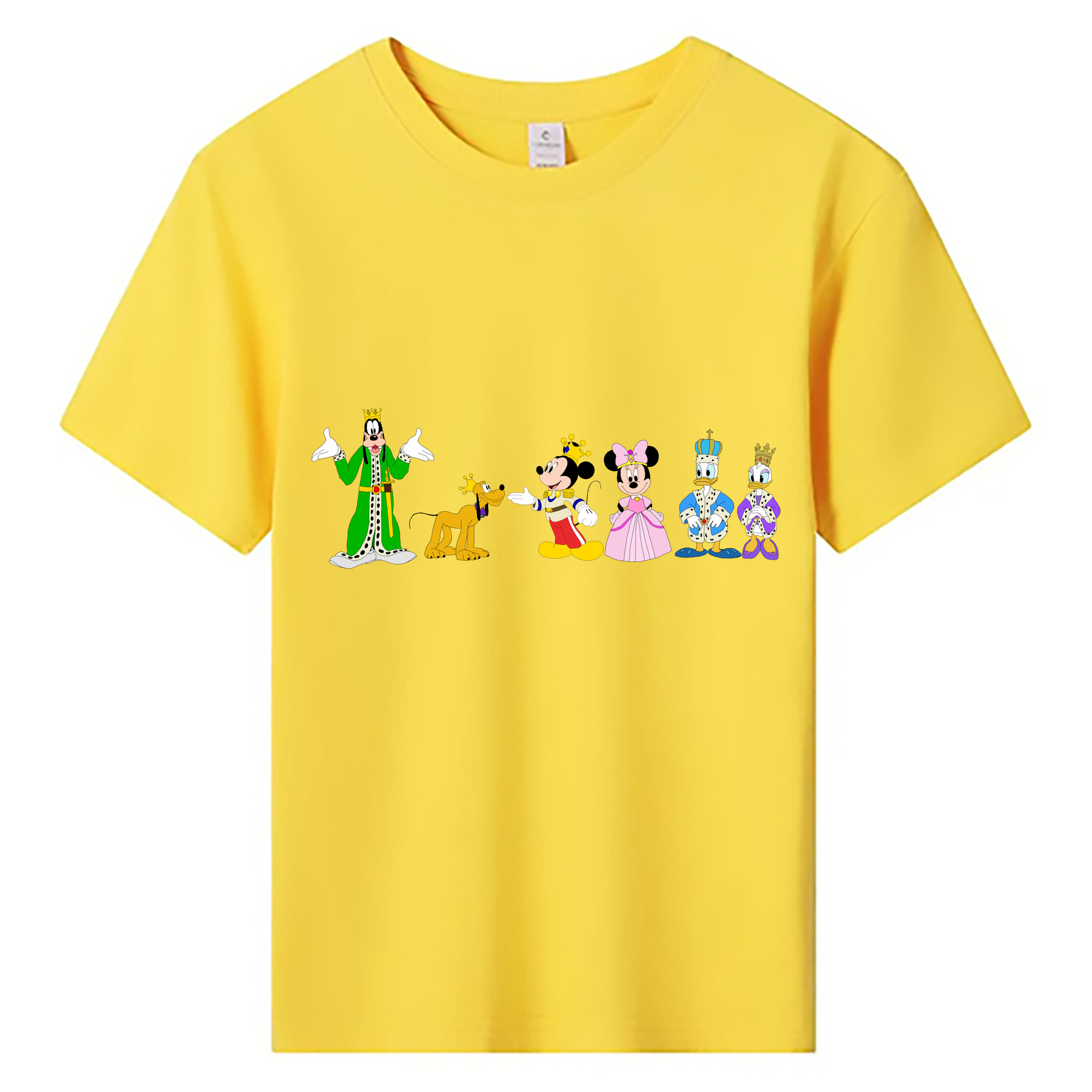ミッキーマウス Mickey Mouse 綿100％キッズTシャツ（フロントプリント）