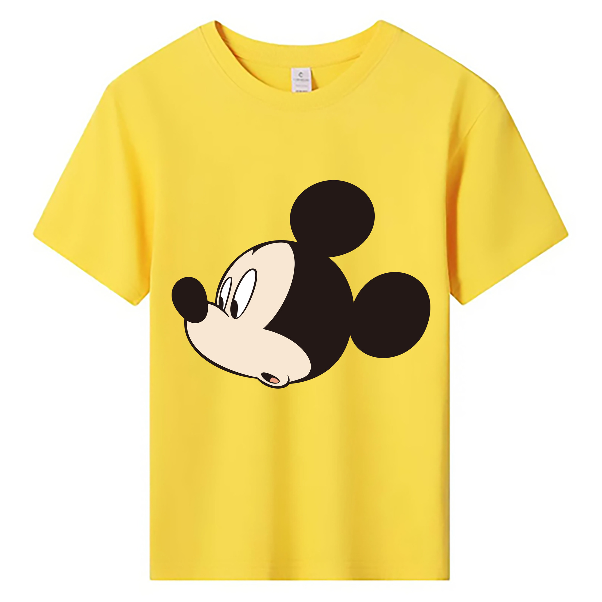 ミッキーマウス Mickey Mouse 綿100％キッズTシャツ（フロントプリント）