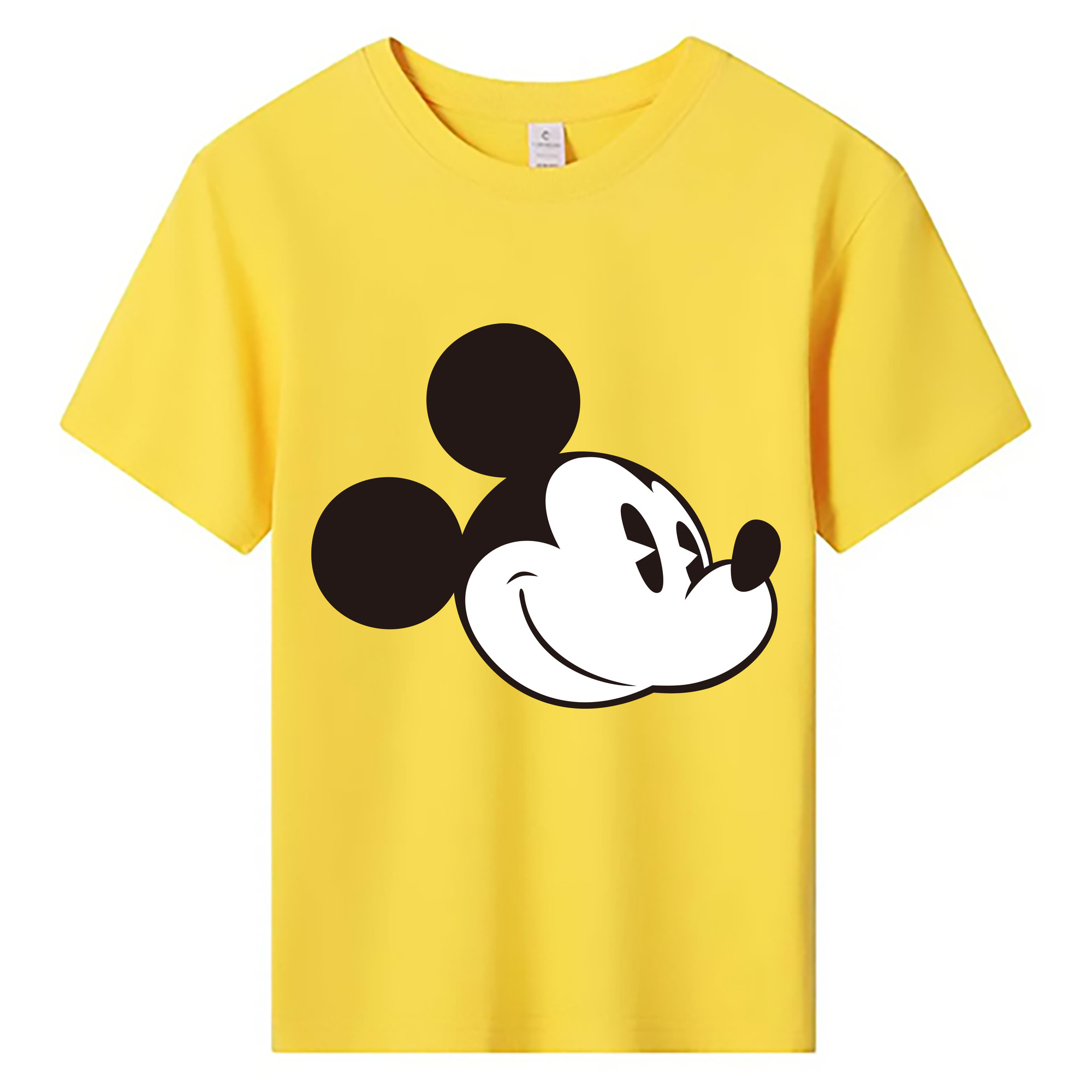 ミッキーマウス Mickey Mouse 綿100％キッズTシャツ（フロントプリント）
