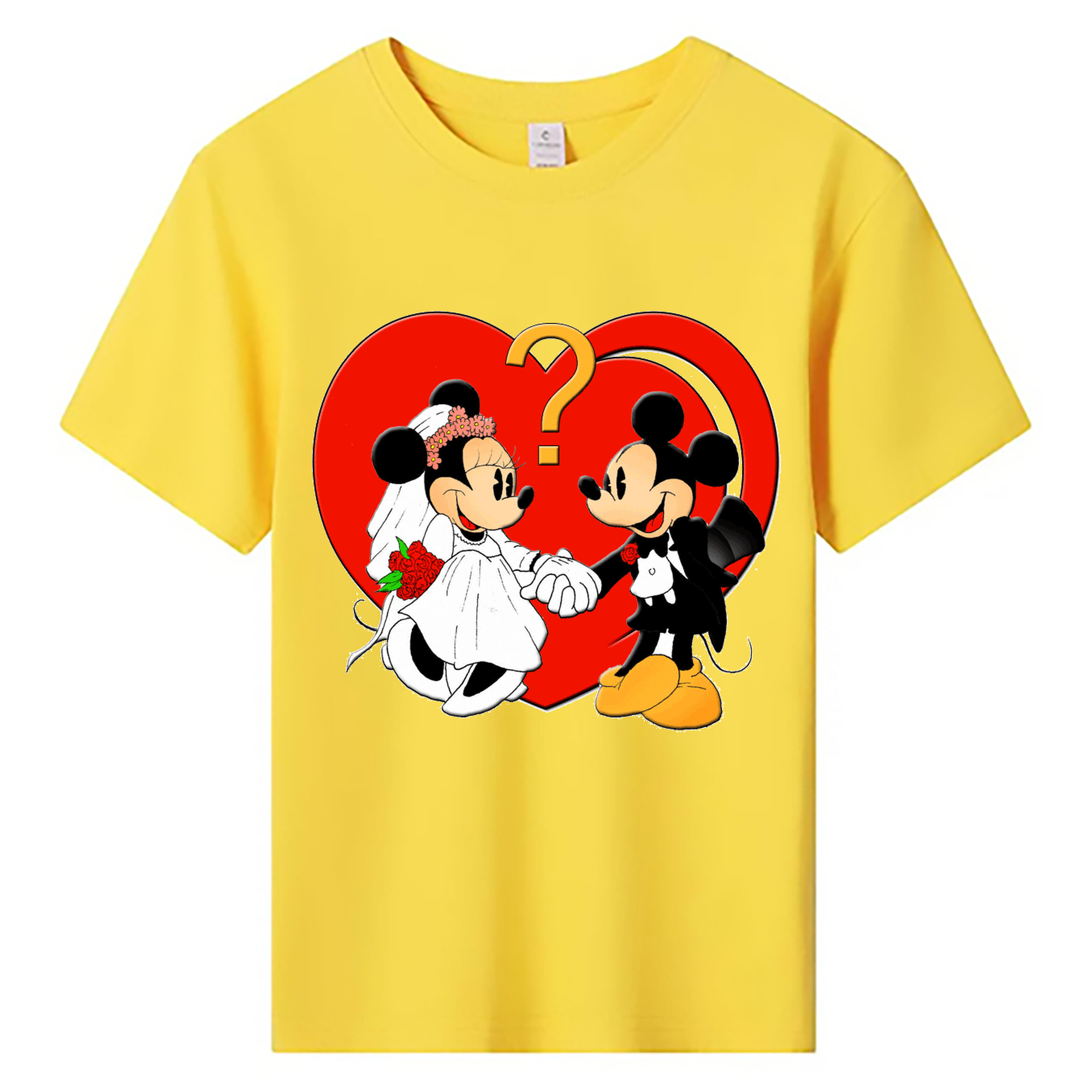 ミッキーマウス Mickey Mouse 綿100％キッズTシャツ（フロントプリント）