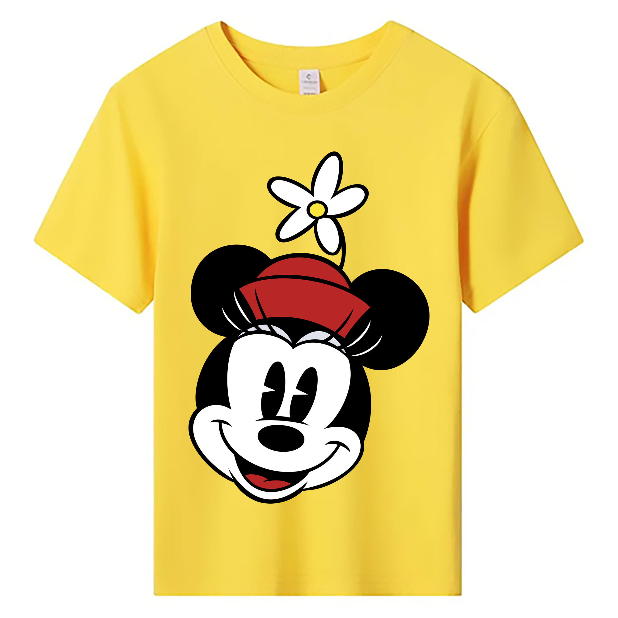 ミッキーマウス Mickey Mouse 綿100％キッズTシャツ（フロントプリント）