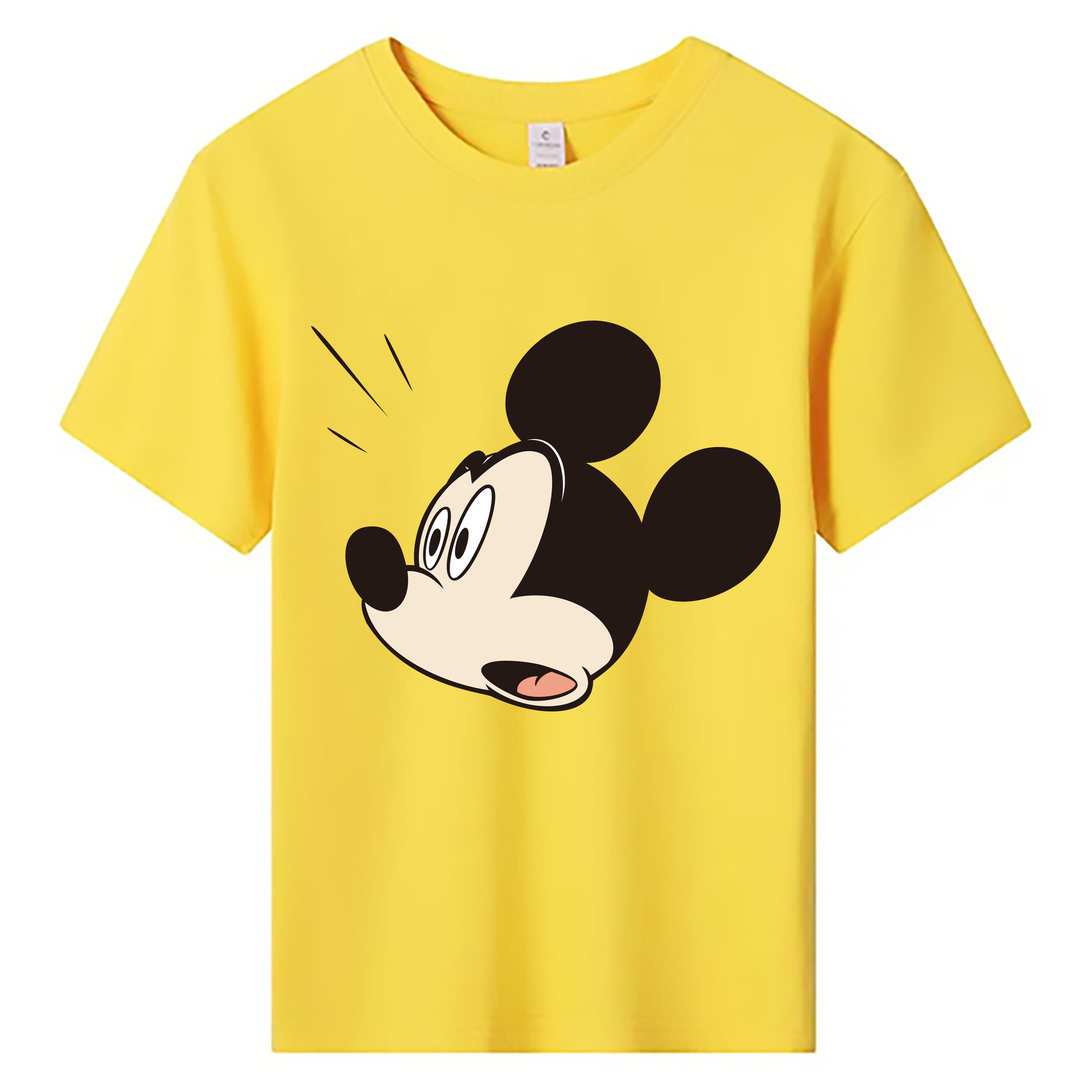 ミッキーマウス Mickey Mouse 綿100％キッズTシャツ（フロントプリント）