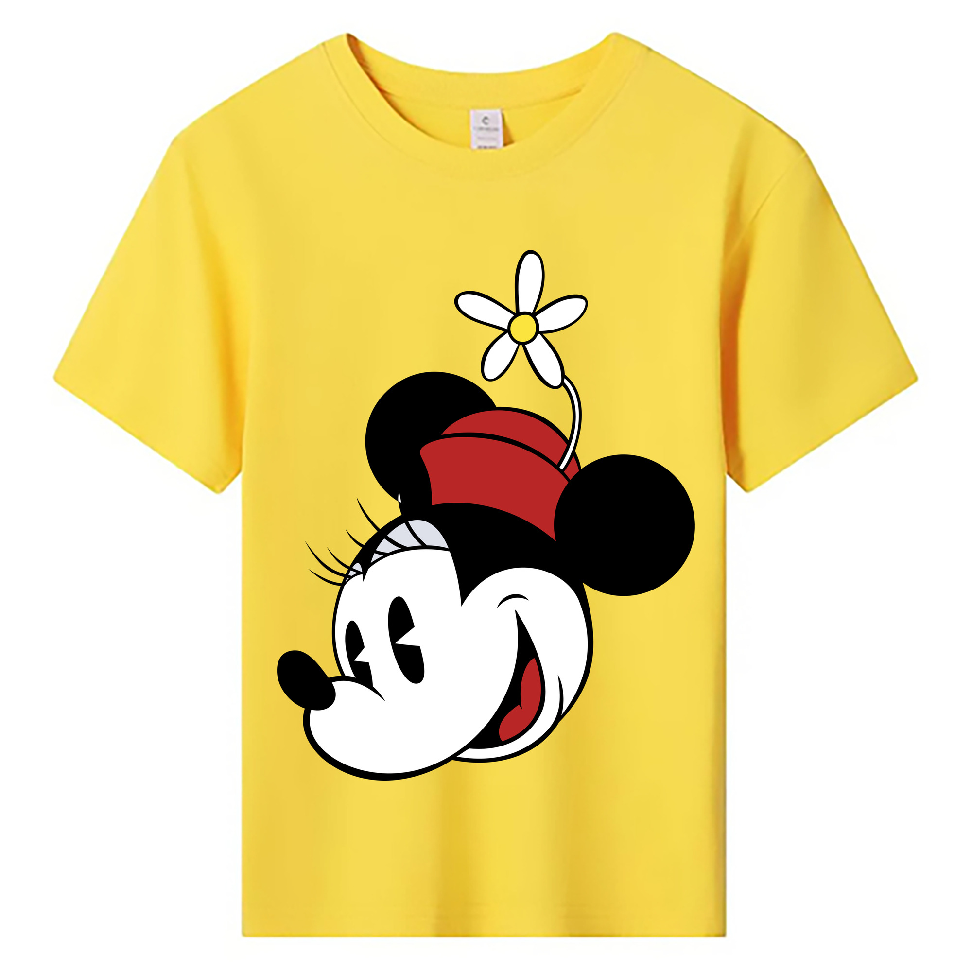 ミッキーマウス Mickey Mouse 綿100％キッズTシャツ（フロントプリント）