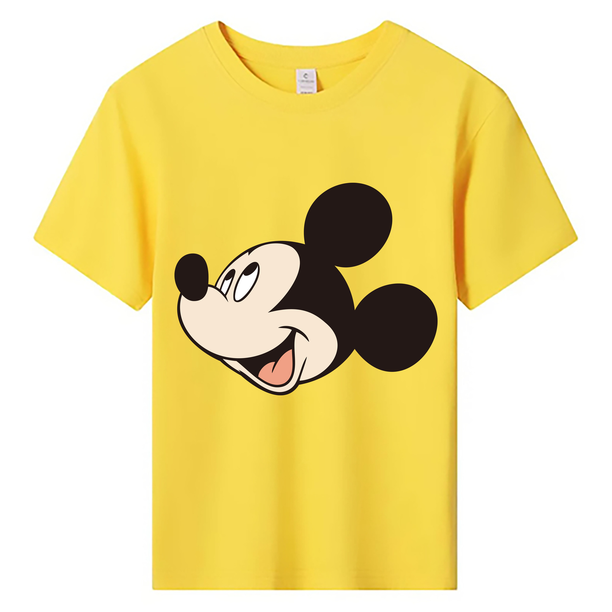ミッキーマウス Mickey Mouse 綿100％キッズTシャツ（フロントプリント）