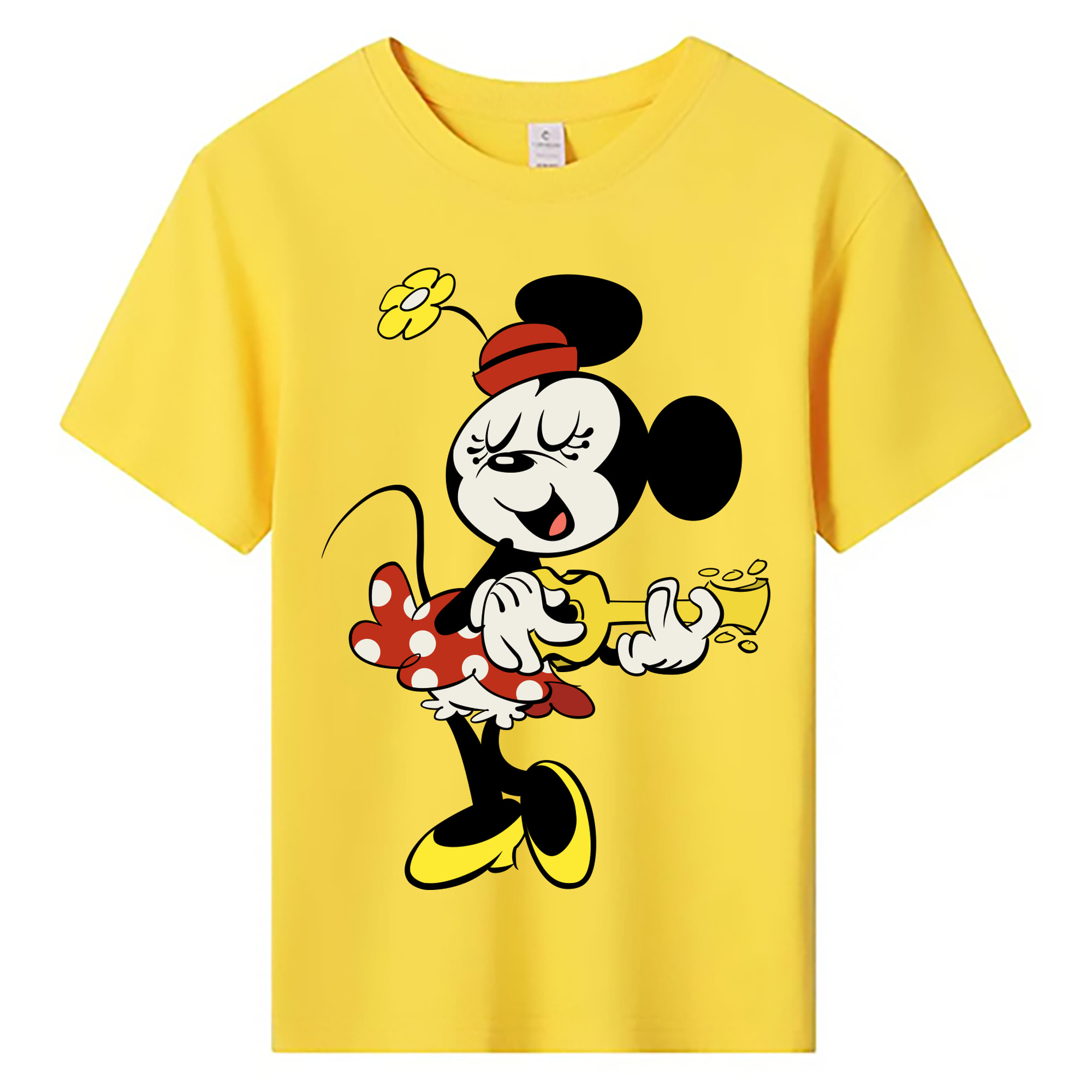 ミッキーマウス Mickey Mouse 綿100％キッズTシャツ（フロントプリント）