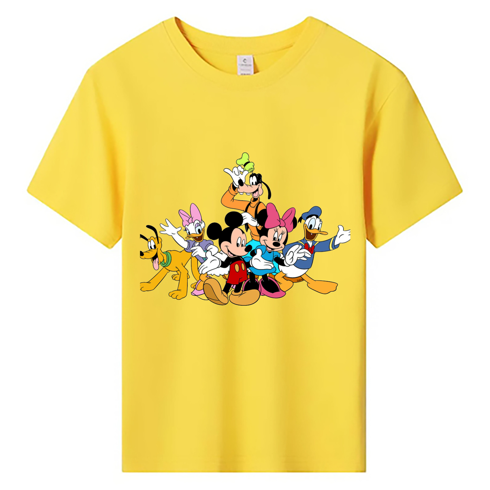 ミッキーマウス Mickey Mouse 綿100％キッズTシャツ（フロントプリント）