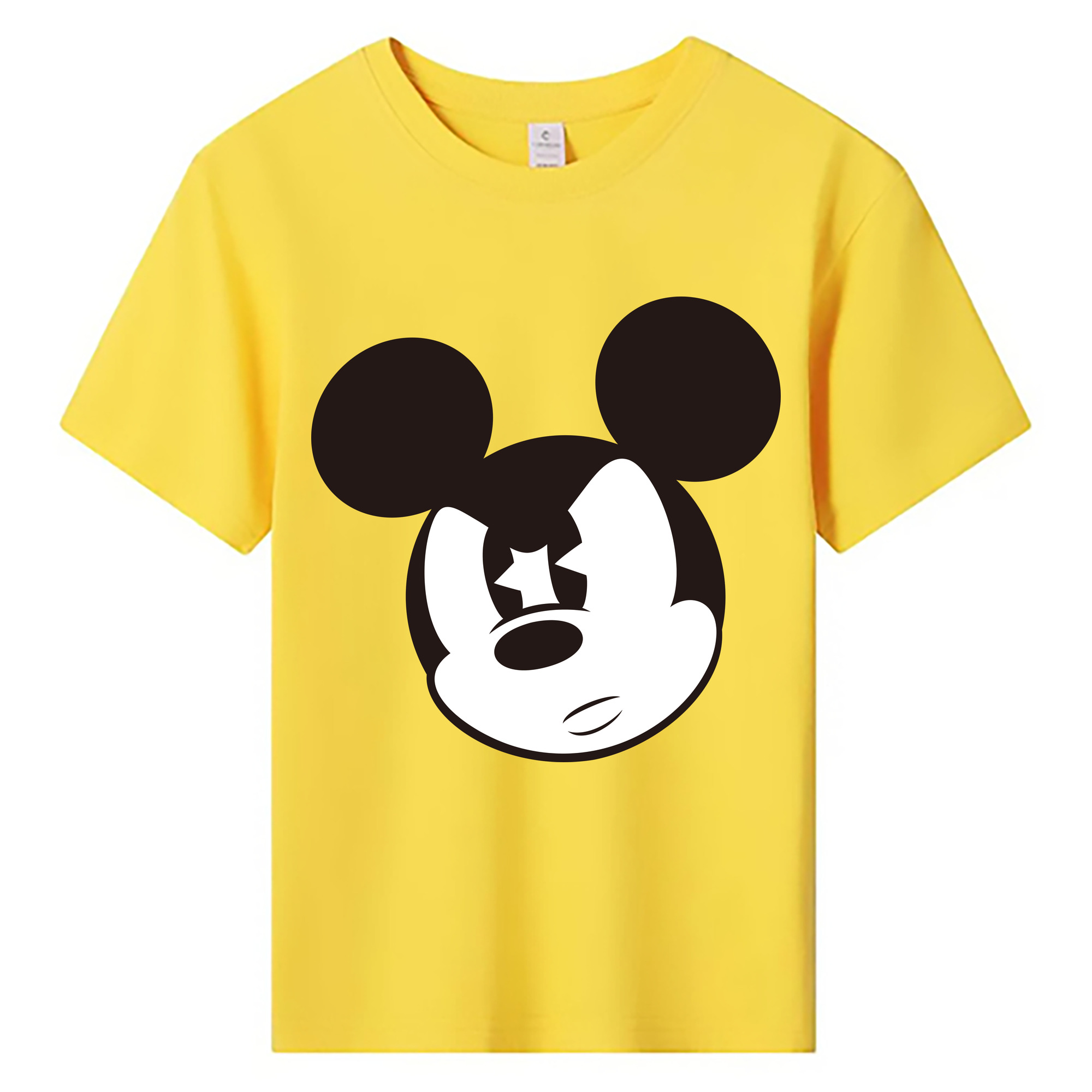 ミッキーマウス Mickey Mouse 綿100％キッズTシャツ（フロントプリント）
