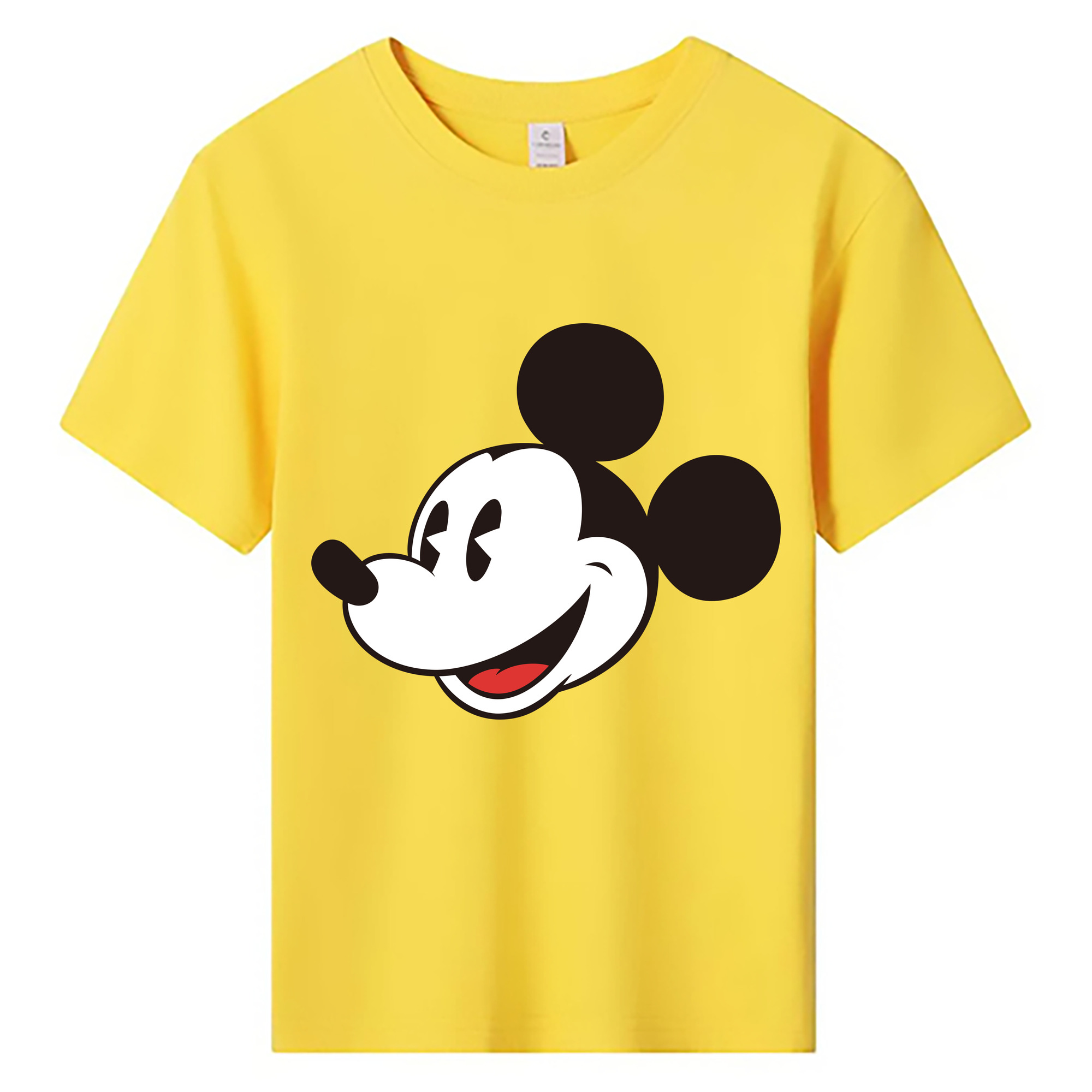 ミッキーマウス Mickey Mouse 綿100％キッズTシャツ（フロントプリント）
