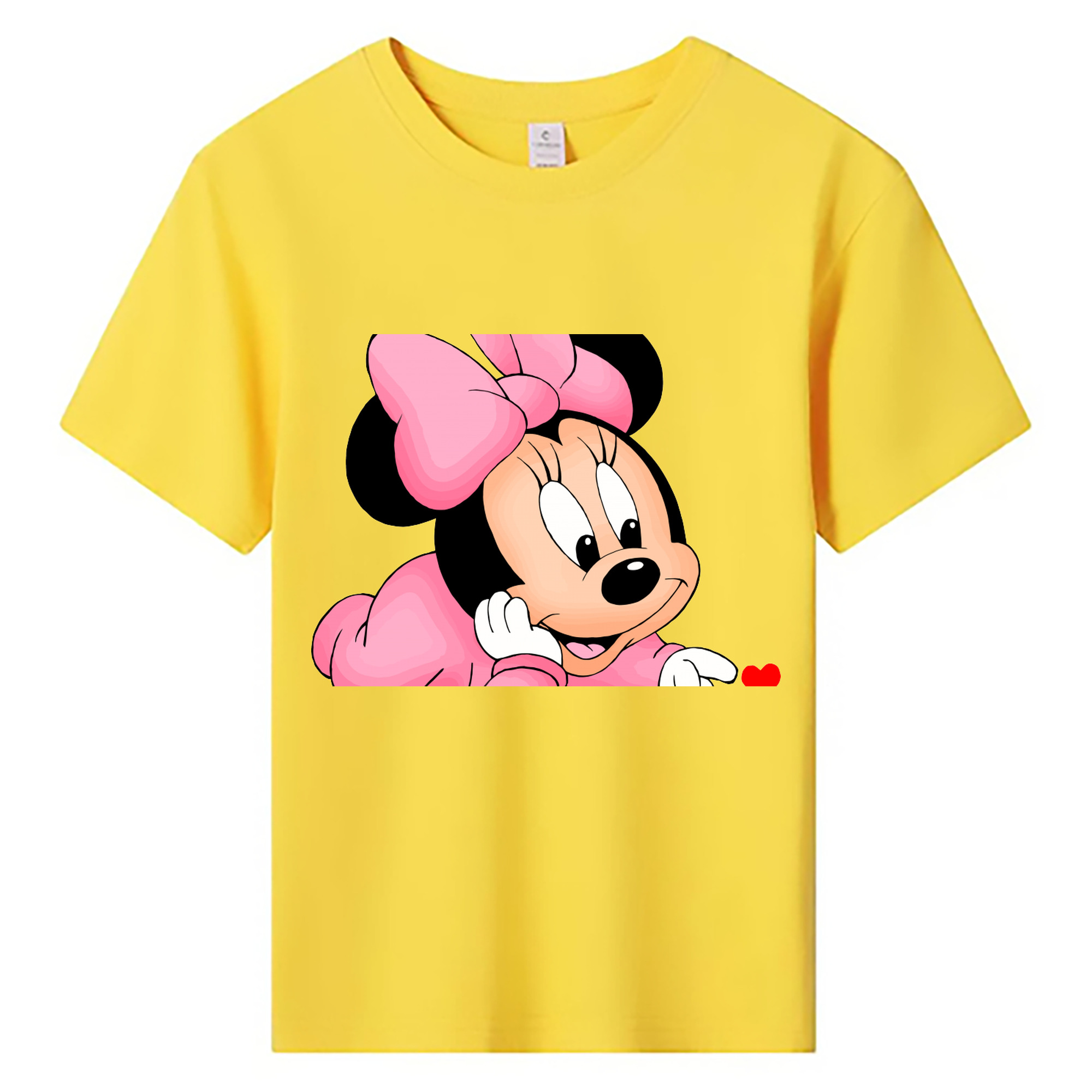 ミッキーマウス Mickey Mouse 綿100％キッズTシャツ（フロントプリント）