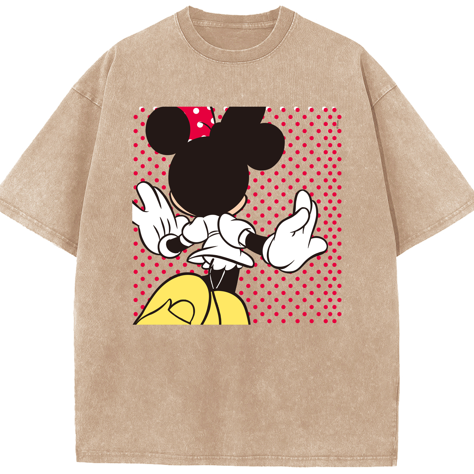 （画像用） ミッキーマウス Mickey Mouse 綿100% ヴィンテージ風 半袖Tシャツ（フロントプリント）
